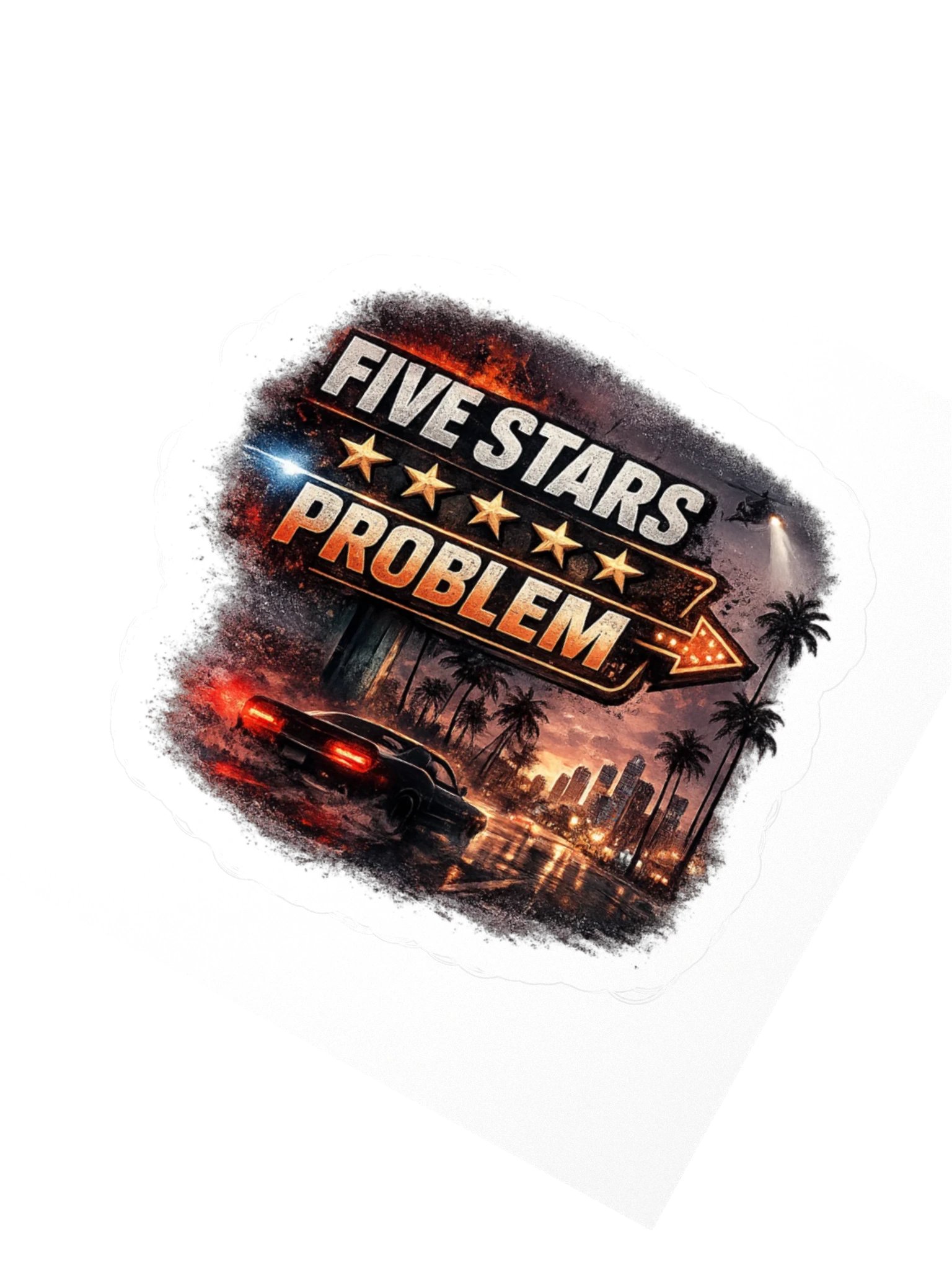 Five Stars Problem Sticker product image (2)