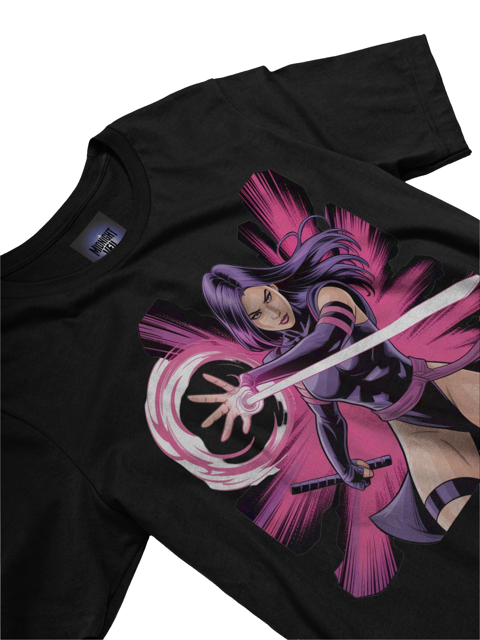 Psylocke Psychic Fury T-Shirt - Exclusive Midnight Veil Designs Unisex Tee product image (3)