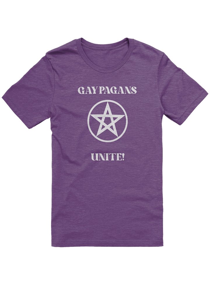 Gay Pagans White Font Retro Pride T-Shirt product image (97)