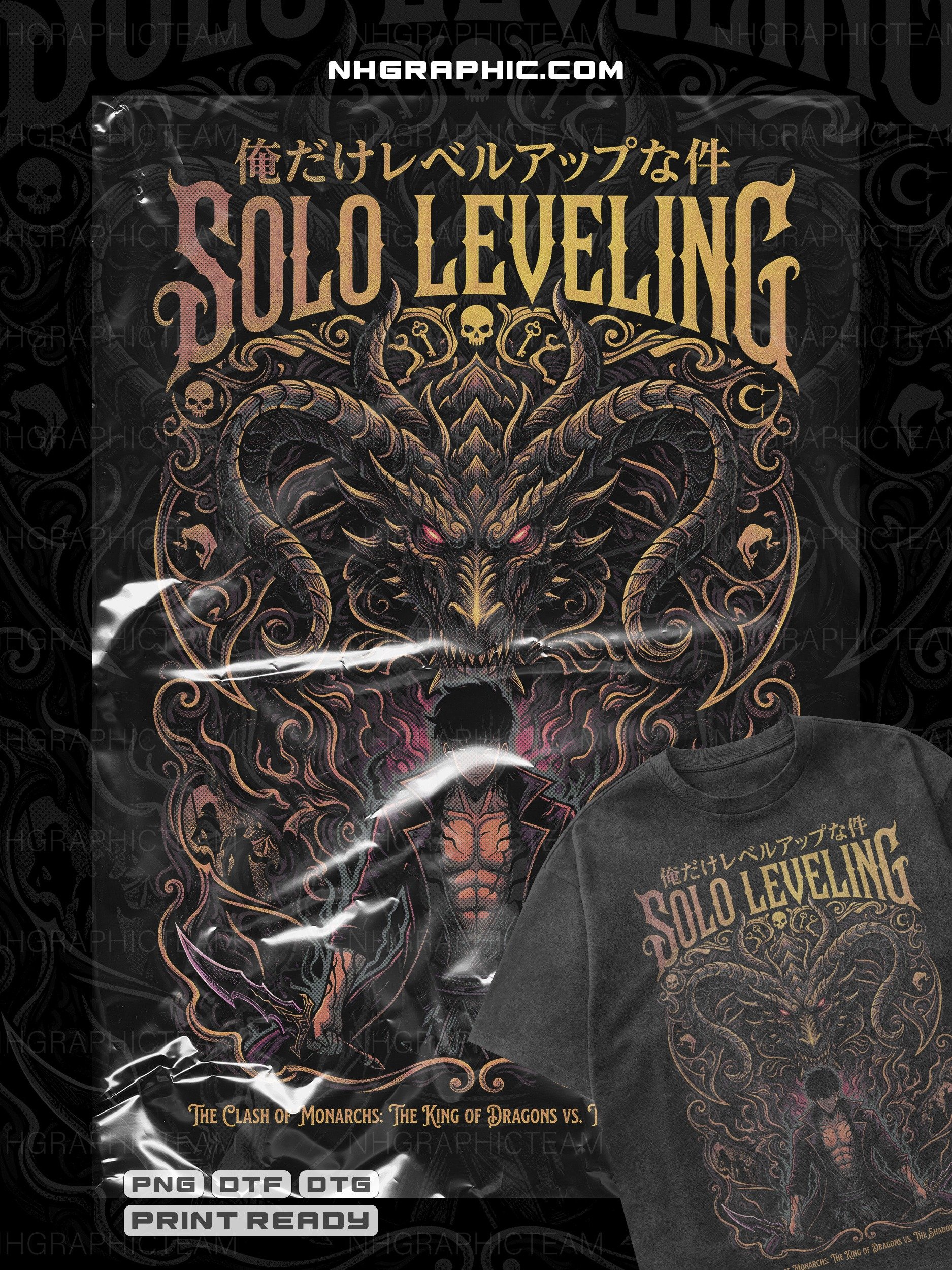 11 Exclusive Solo Leveling Season 3 png Halftones product image (8)