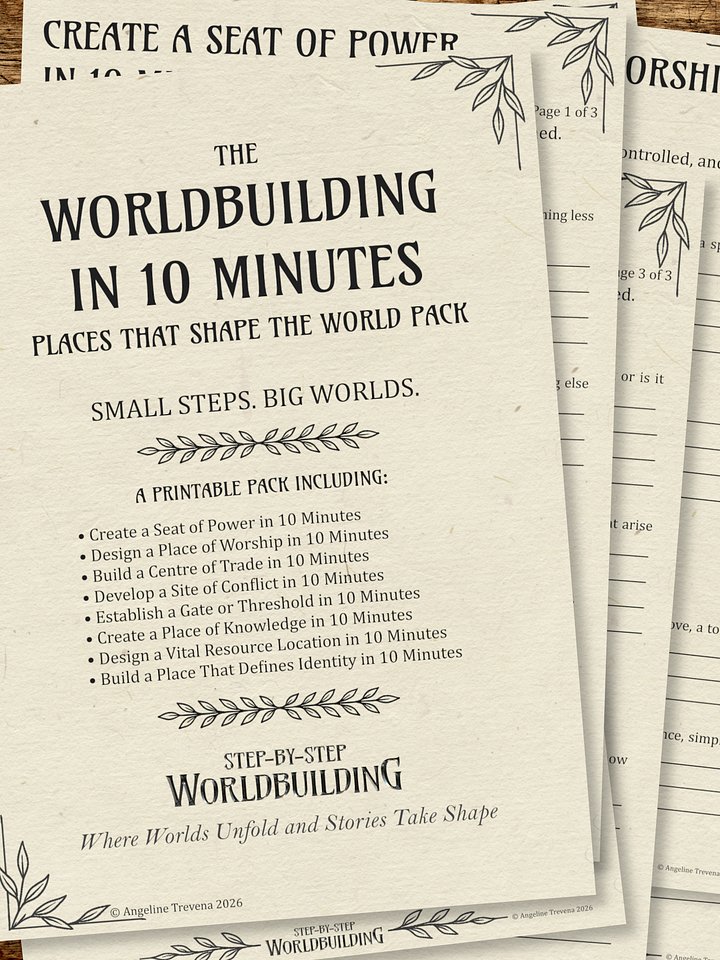 The Worldbuilding in 10 Minutes Places That Shape the World Pack product image (1)