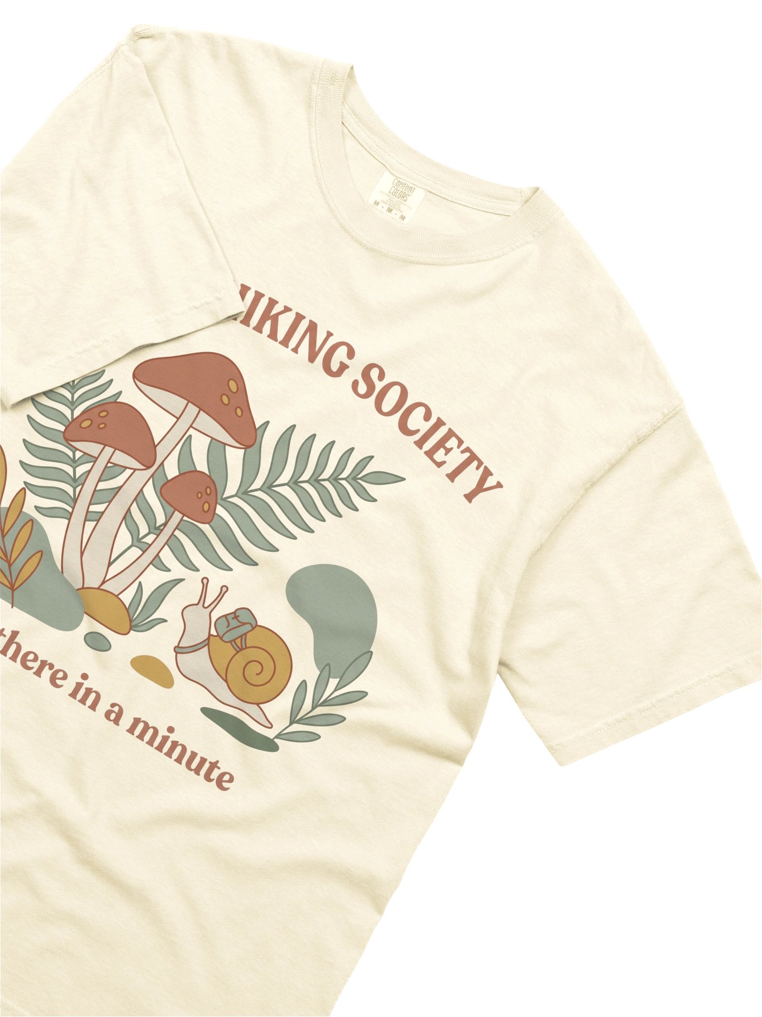 Cute Snail Hiking Shirt – Slow Hiking Society Mushroom Tee product image (12)