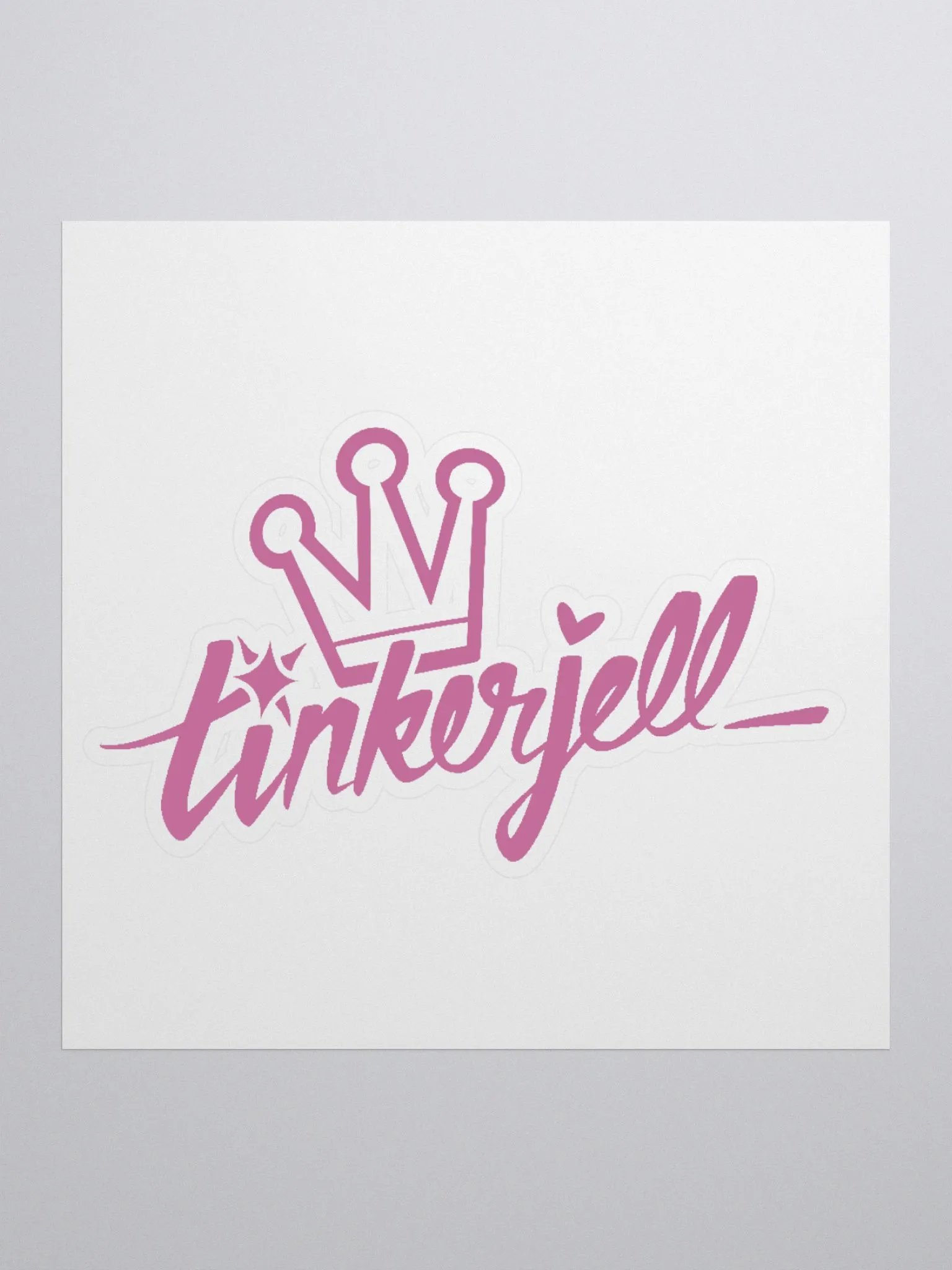 TinkerJell Logo Sticker (Pink) product image (1)