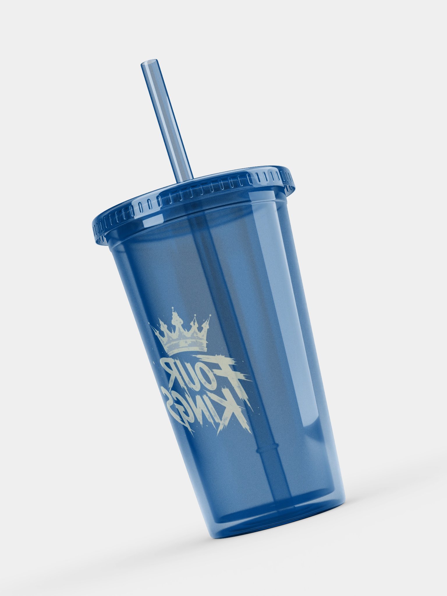 FOUR KINGS Double Wall Clear Plastic Tumbler product image (15)