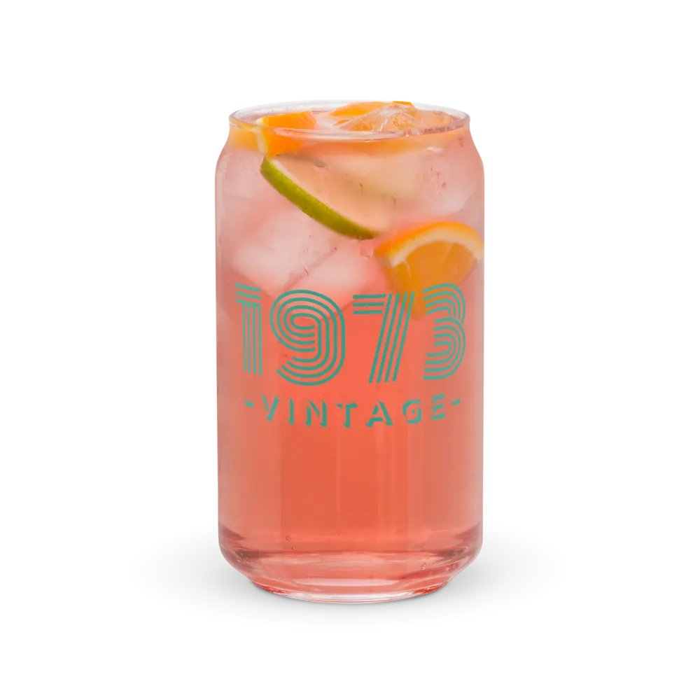 Vintage 1973 Can-Shaped Glass product image (7)