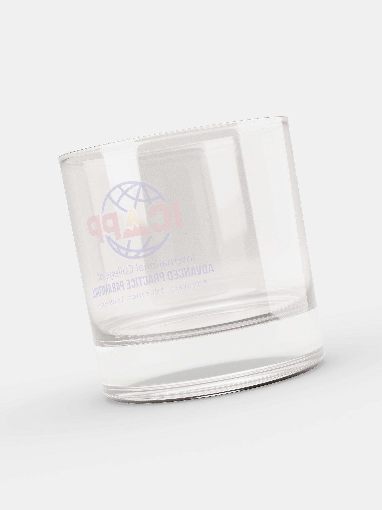 ICAPP Logo Rocks Glass product image (8)