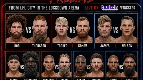 IT'S TIME TO FIGHT!!!

The NEW LFL Season officially starts!

 LFL 1: (C)SLICE vs (LC)JAKE
17 Total Fights!

Come tune-in and...