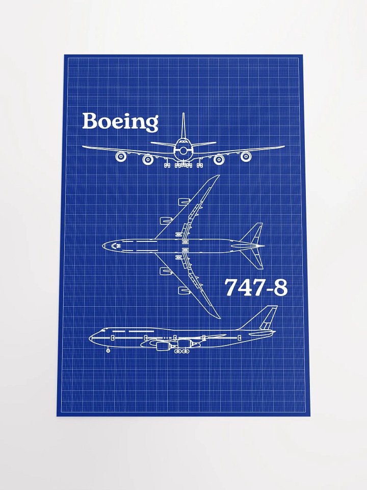Boeing 747-8 Blueprint Paper product image (1)