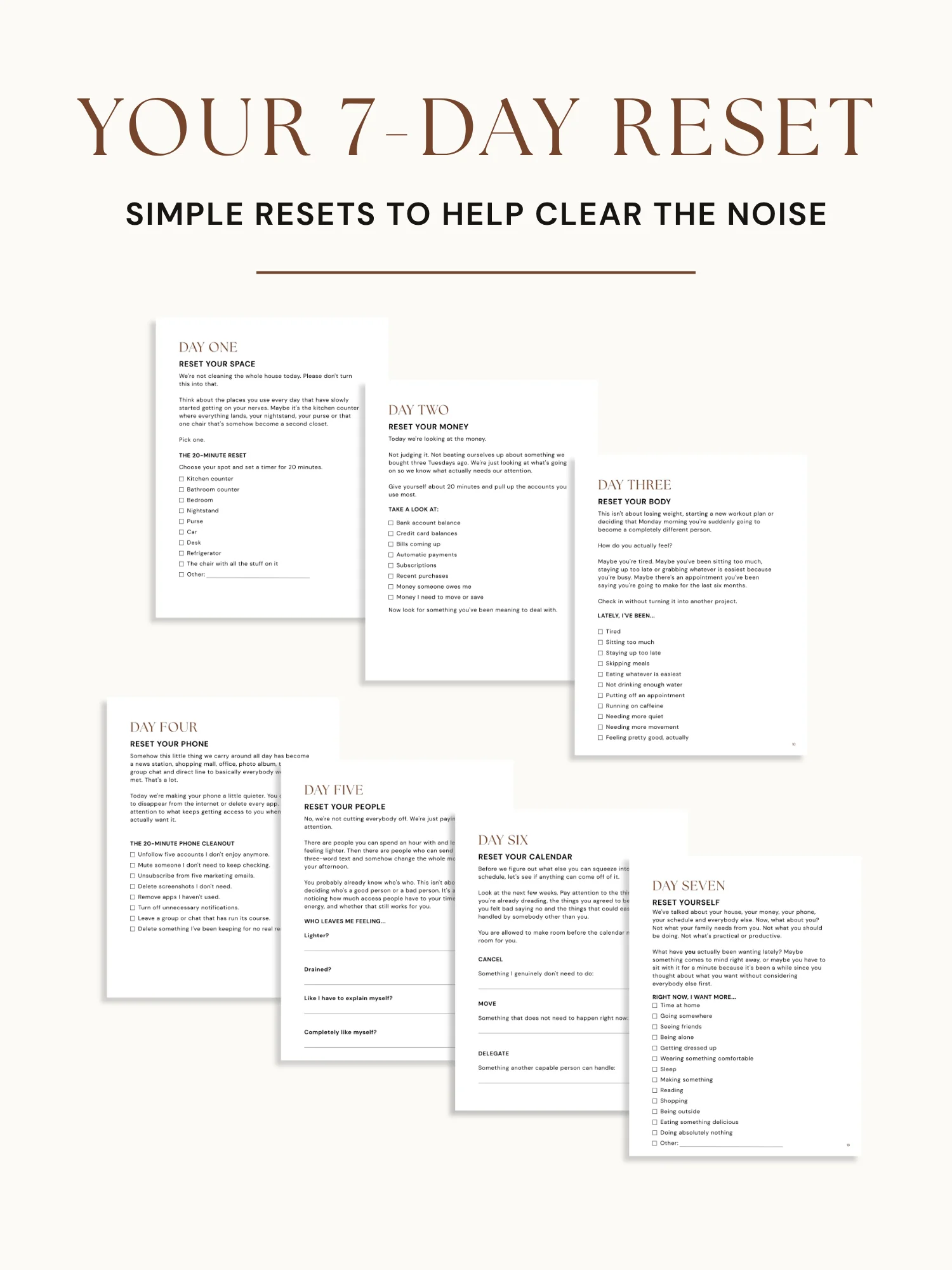 The EASE Reset: A 7-Day Life Reset Workbook product image (3)