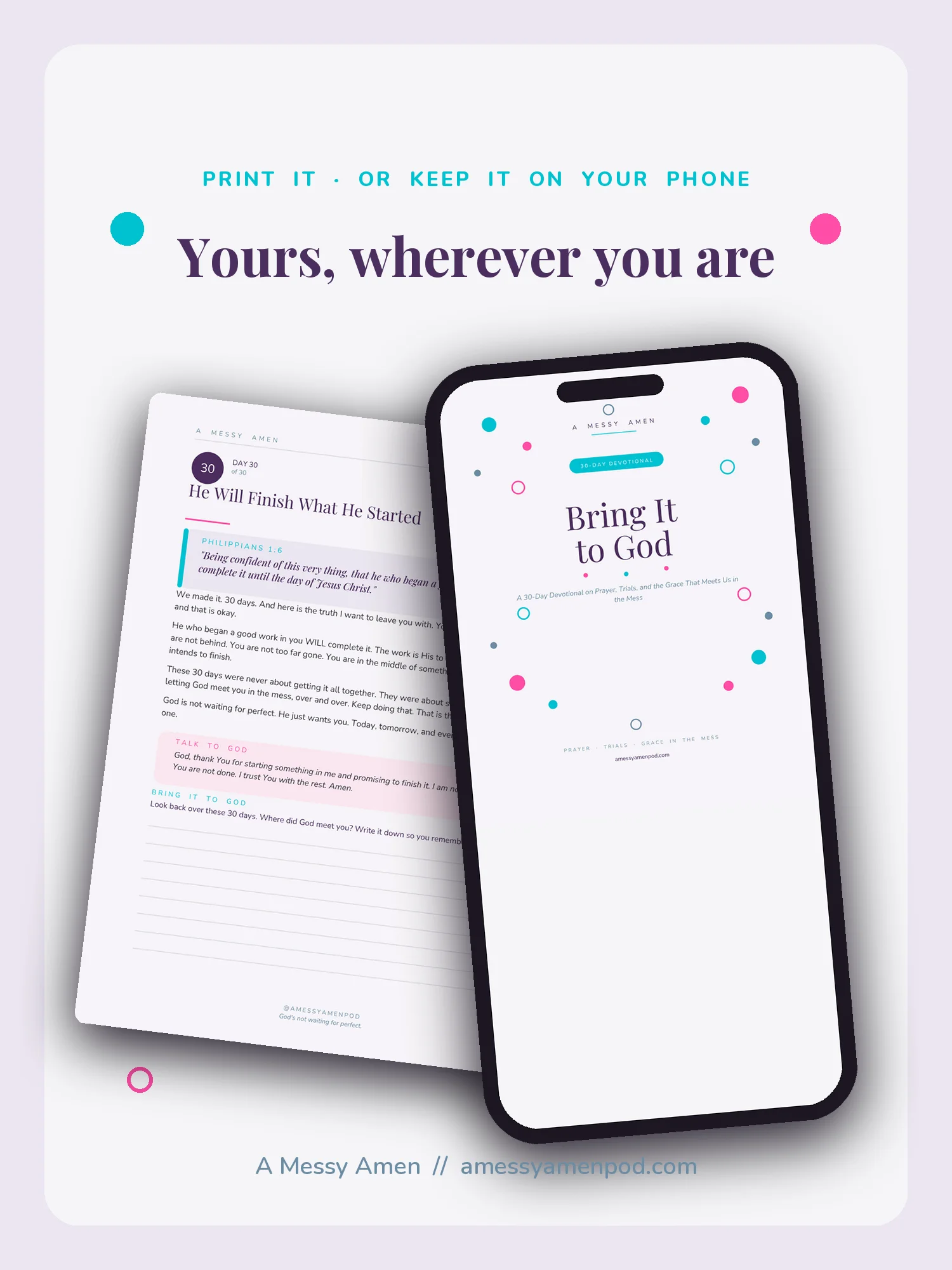 Bring It to God: 30 Days of Honest Prayer in the Mess product image (3)