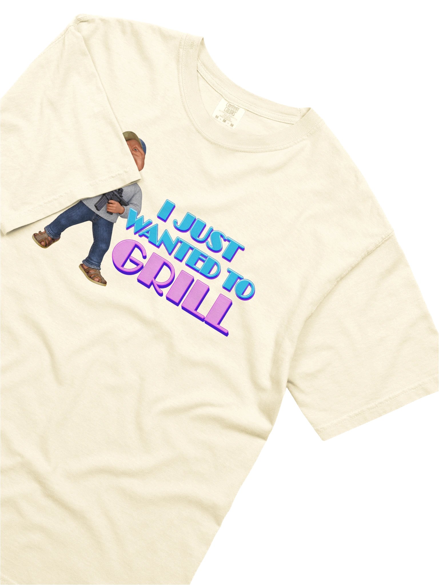 I Just Wanted to Grill Heavyweight Tee v2 product image (31)