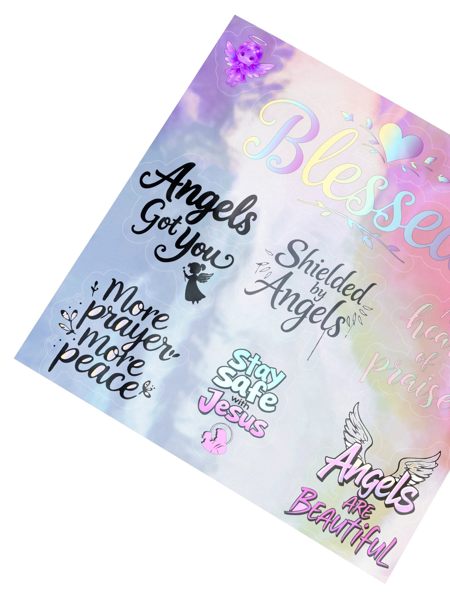 Blessed Holographic Sticker Sheet product image (2)