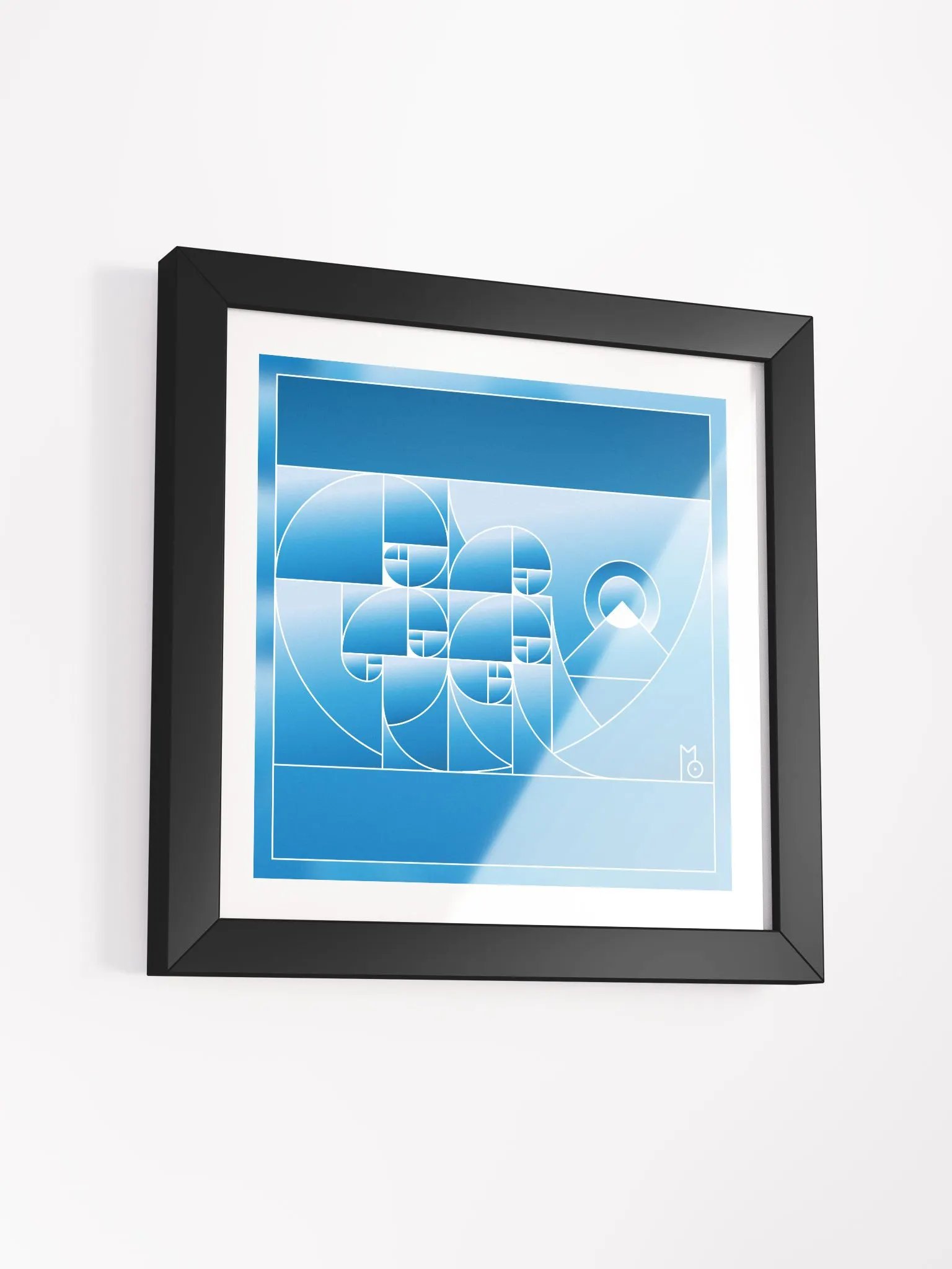 Fuji Fibonacci Wave / MO Framed Print product image (26)