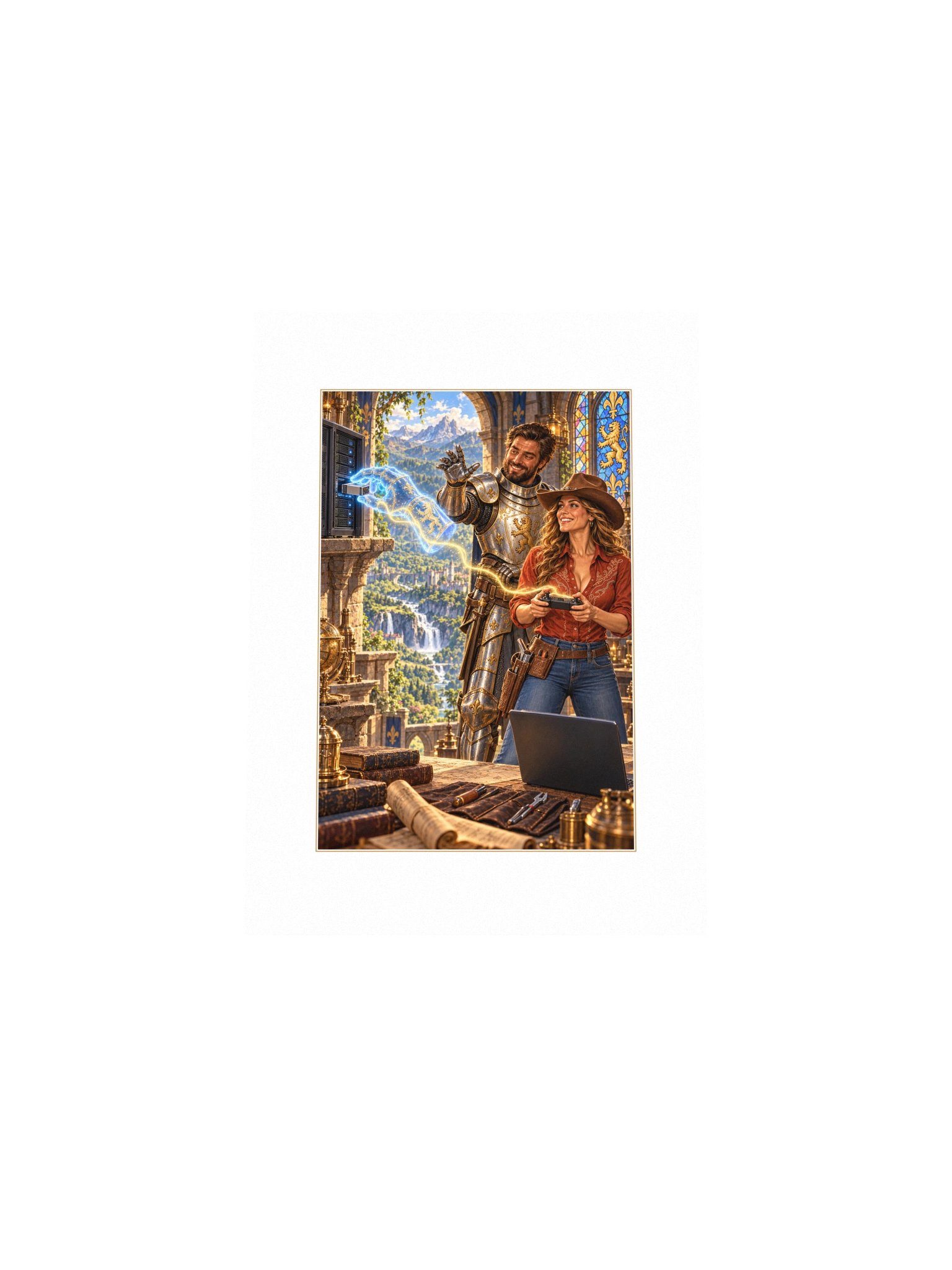 Remote Hands Small Art Print product image (4)