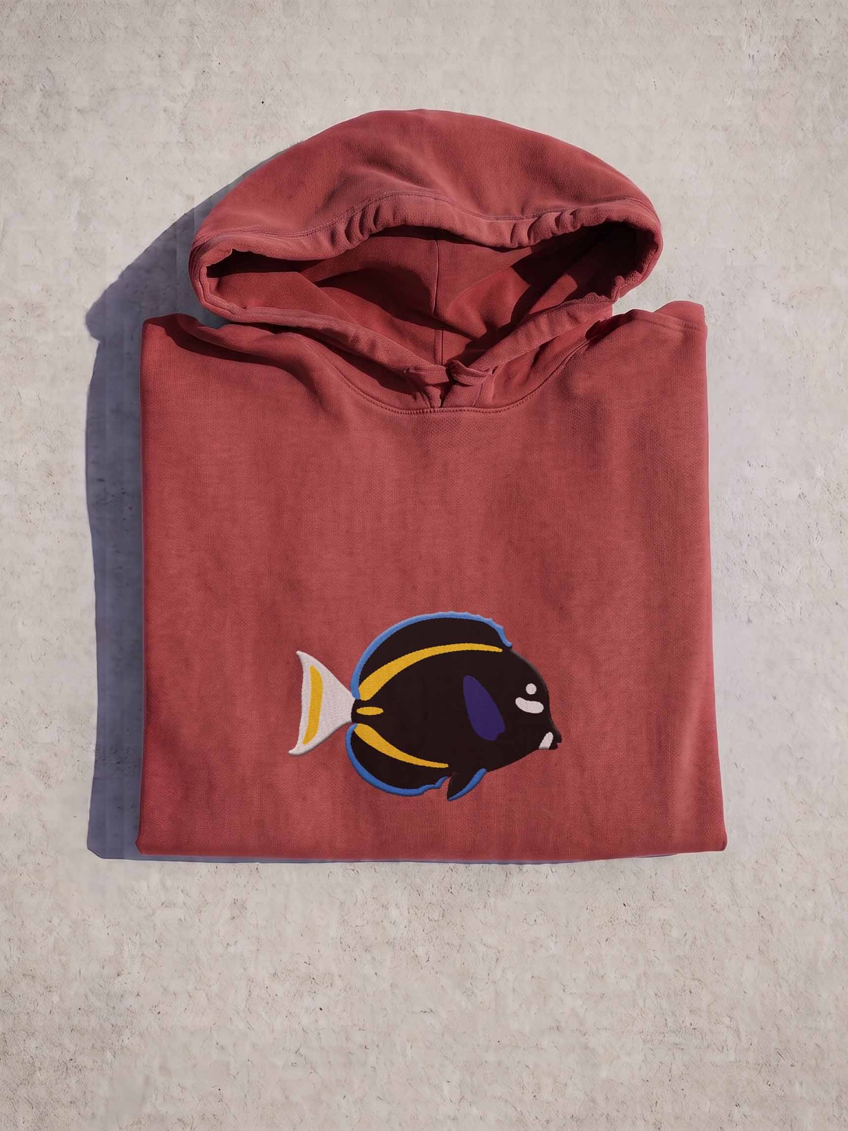 Whitecheek Surgeonfish Embroidered Hoodie | Saltwater Reef Aquarium & Ocean Lover Apparel product image (1)