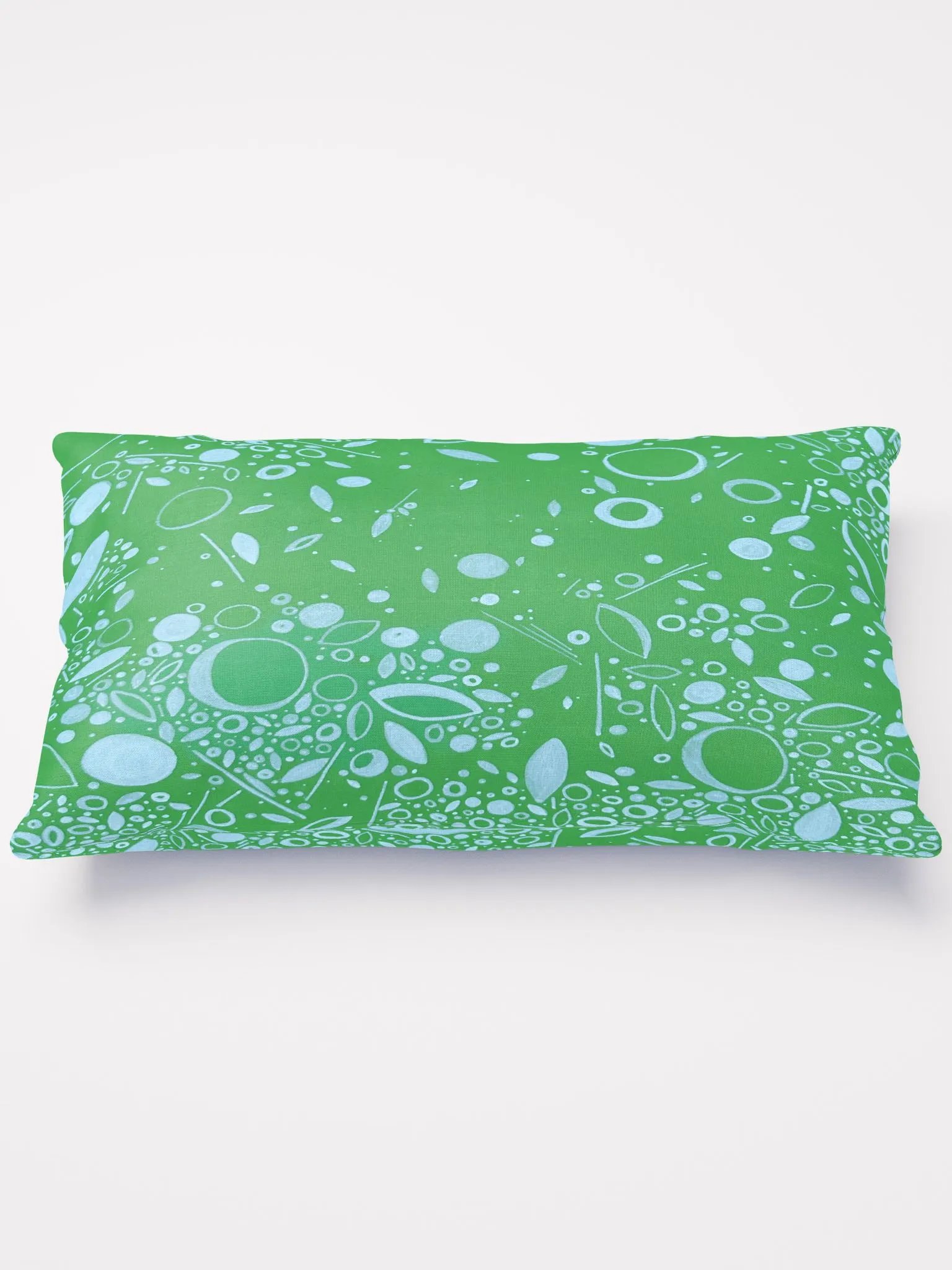 Long Graphic Green Pillow product image (2)
