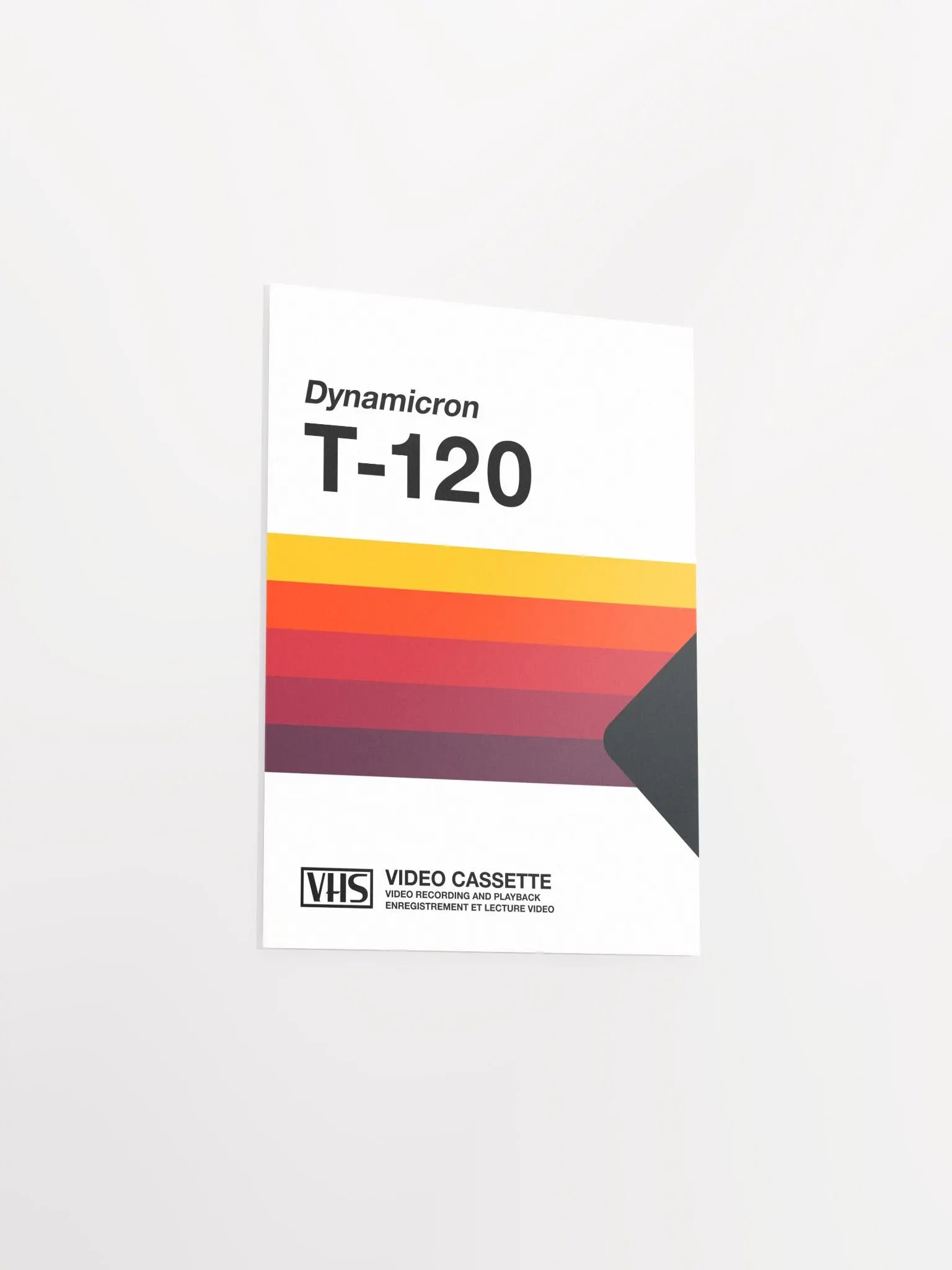 Retrowave poster: VHS cassette case T-120 [retrowave/vaporwave] — retrowave poster, aesthetic print, retrowave art, 80s wall decor product image (9)