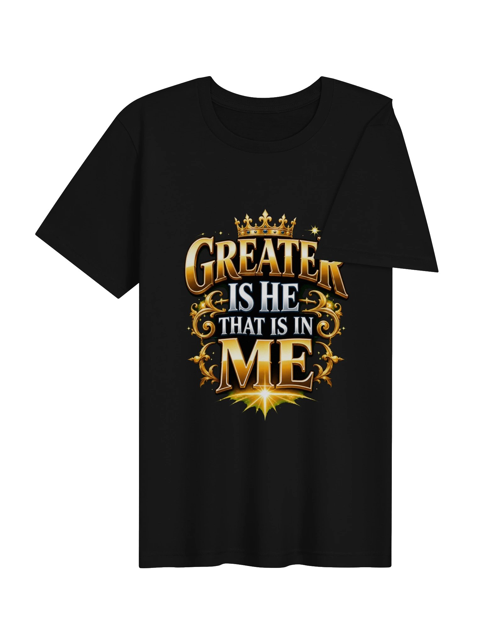 Greater Is He Front-and-Back Tee product image (25)