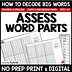 Word Parts: Tools - Assessments