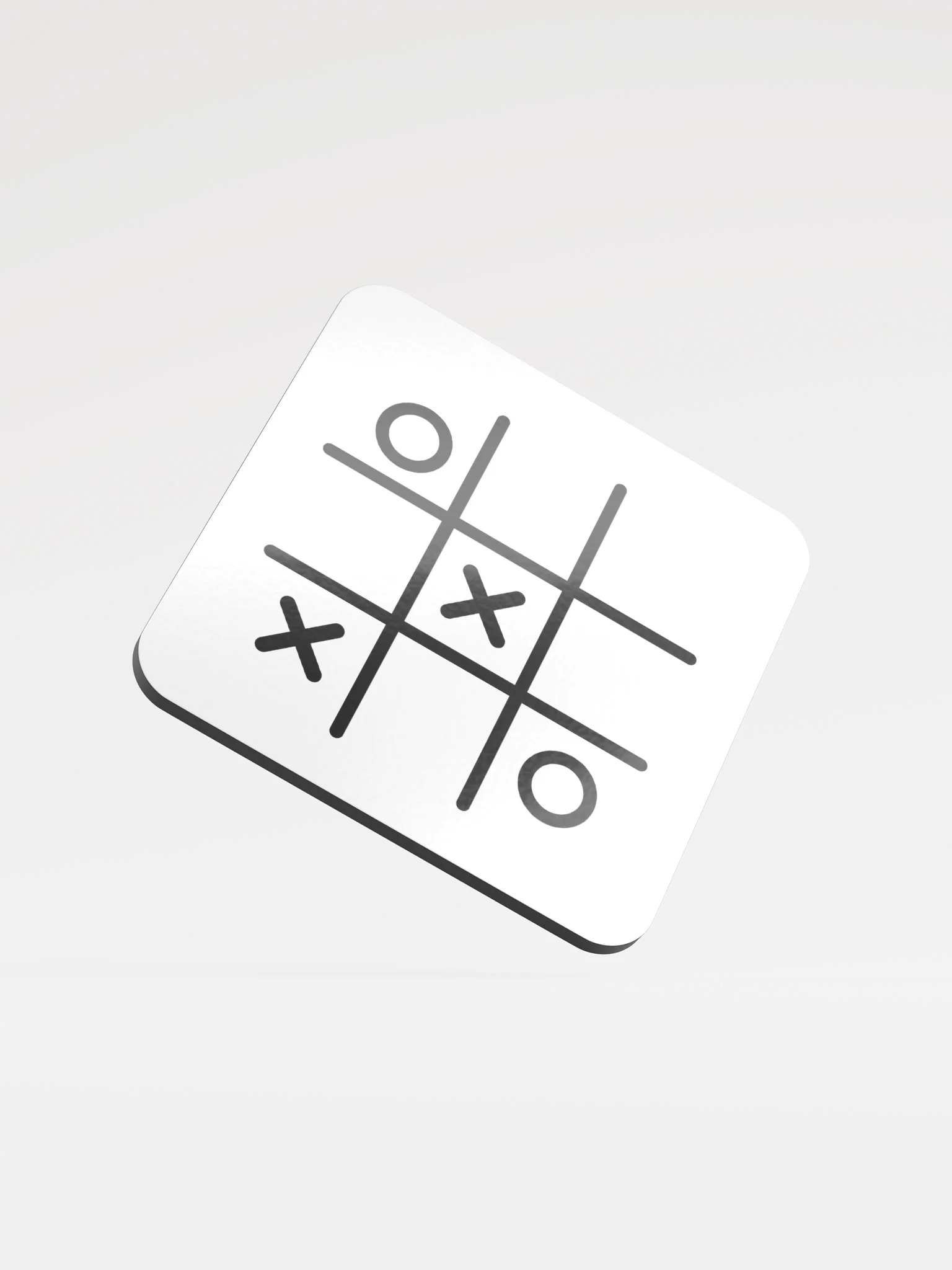 Tic Tac Toe Coaster – Gloss Finish product image (4)