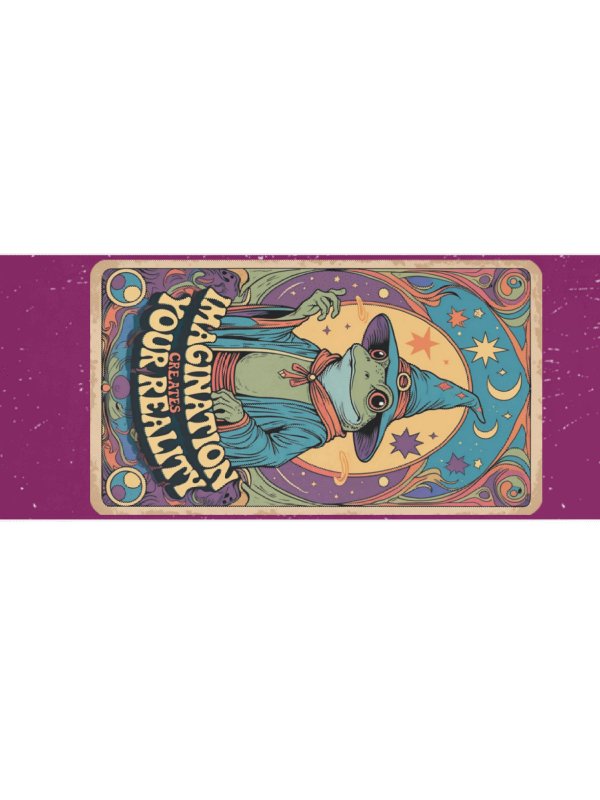 Imagination Creates Your Reality Frog Yoga Mat product image (3)