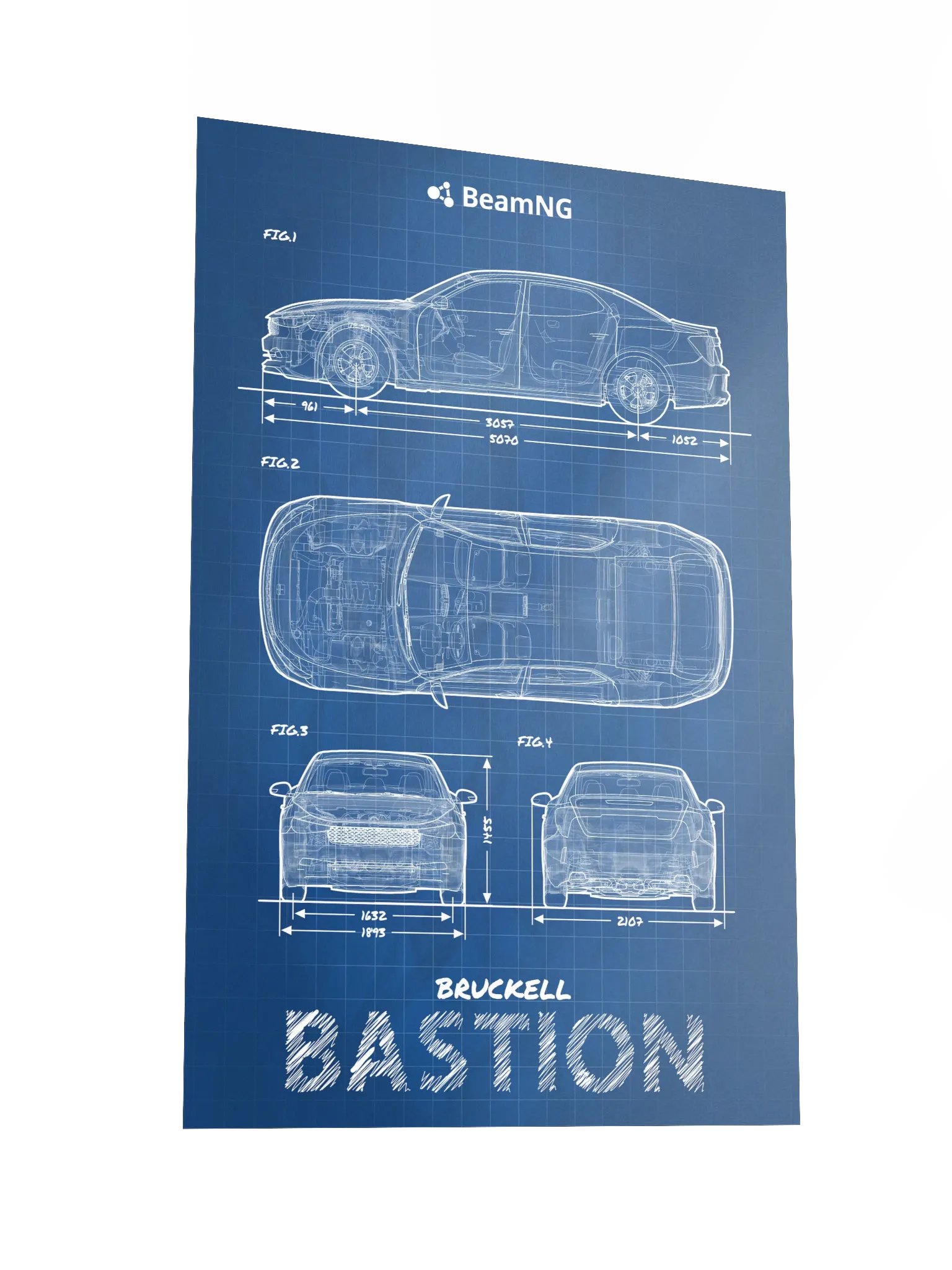 Bruckell Bastion Blueprint Poster product image (4)