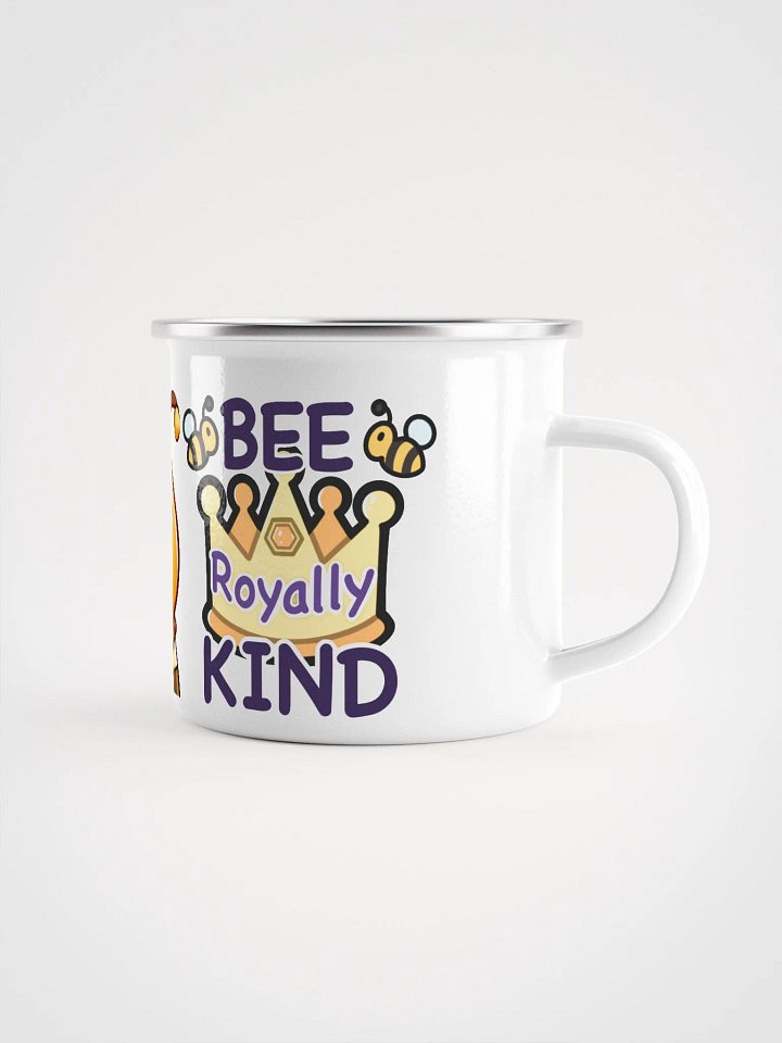 BEE. Royally. KIND. Enamel mug product image (1)