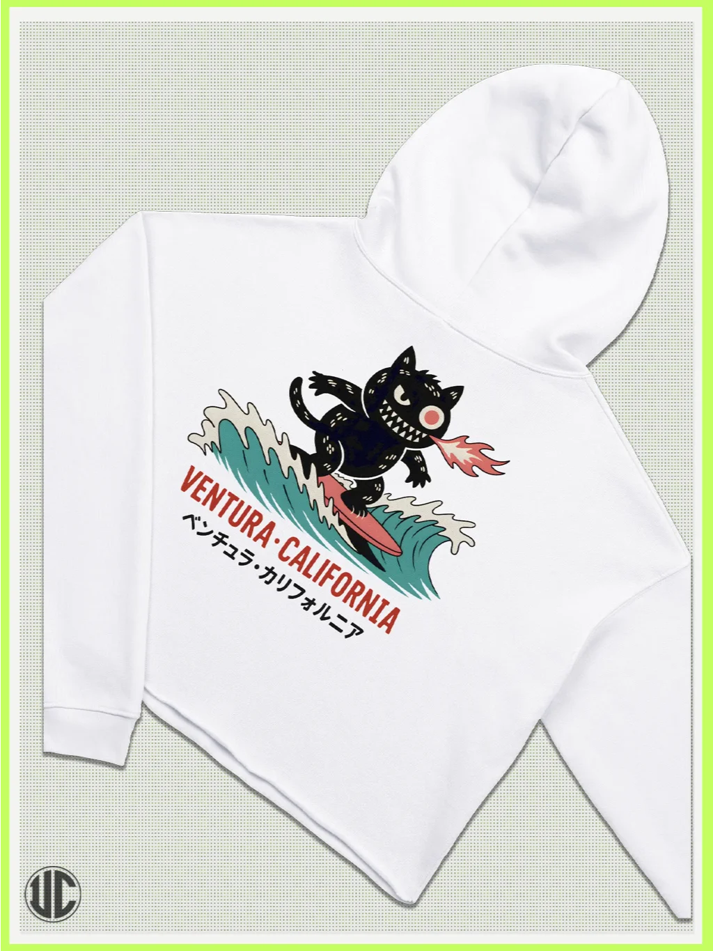 UnkoCon – Ventura CA Surfer Crop Hoodie product image (4)