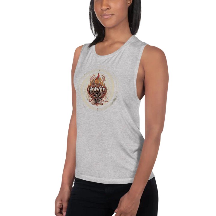 Hotwife tank top Fire retro-toned cosmic product image (14)