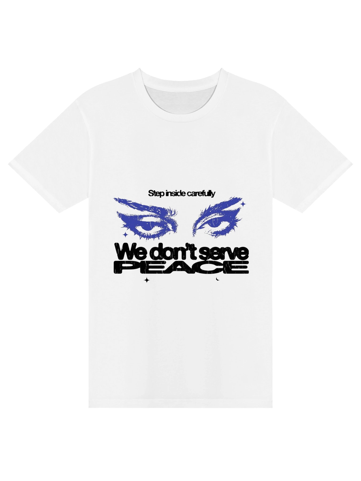 Step Inside Carefully PEACE Eyes Graphic Tee product image (2)