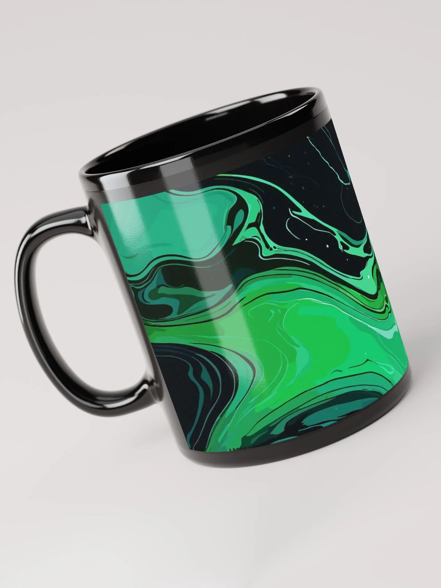Swirling Green Elegance Marble Mug product image (1)