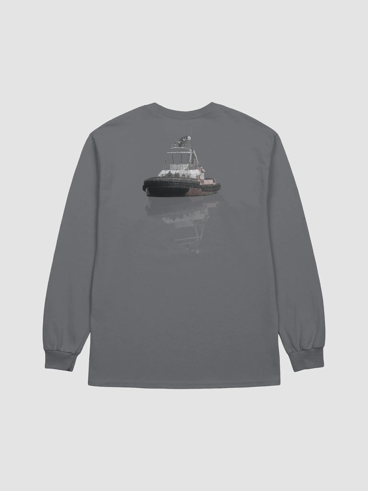 Tug Athena side & Reflection – Maritime Workwear | Twin Anchor Apparel Saltwater Long Sleeve Line product image (37)