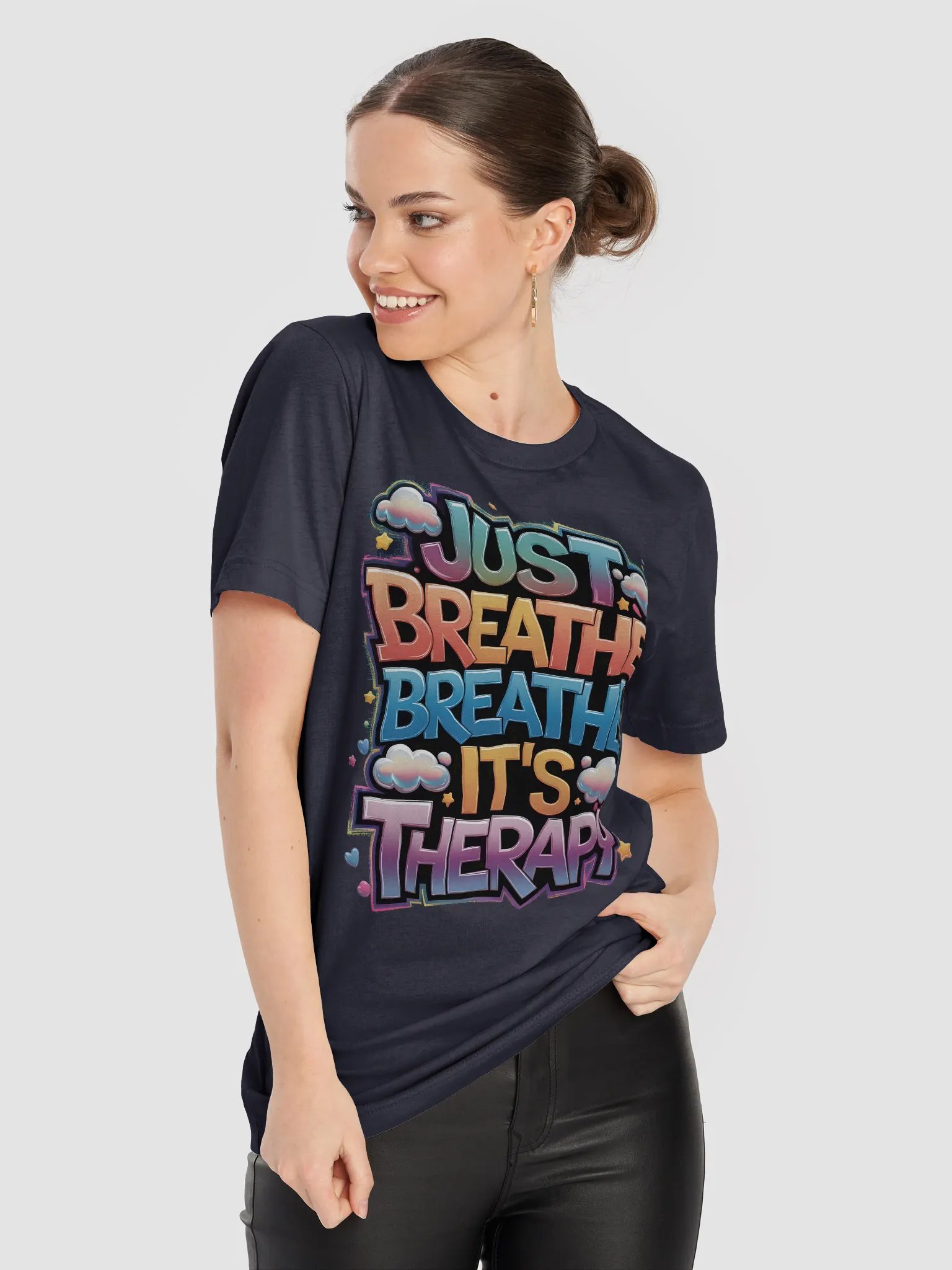 Just Breathe, breathe, it's therapy T-shirt product image (2)