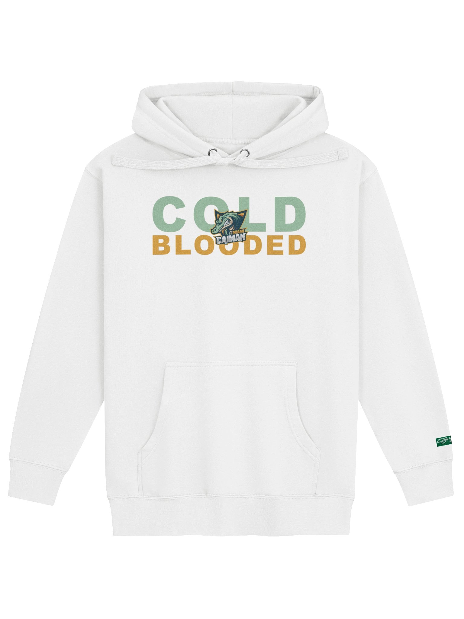 Miami Caiman Cold Blooded Slogan Series Hoodie product image (1)