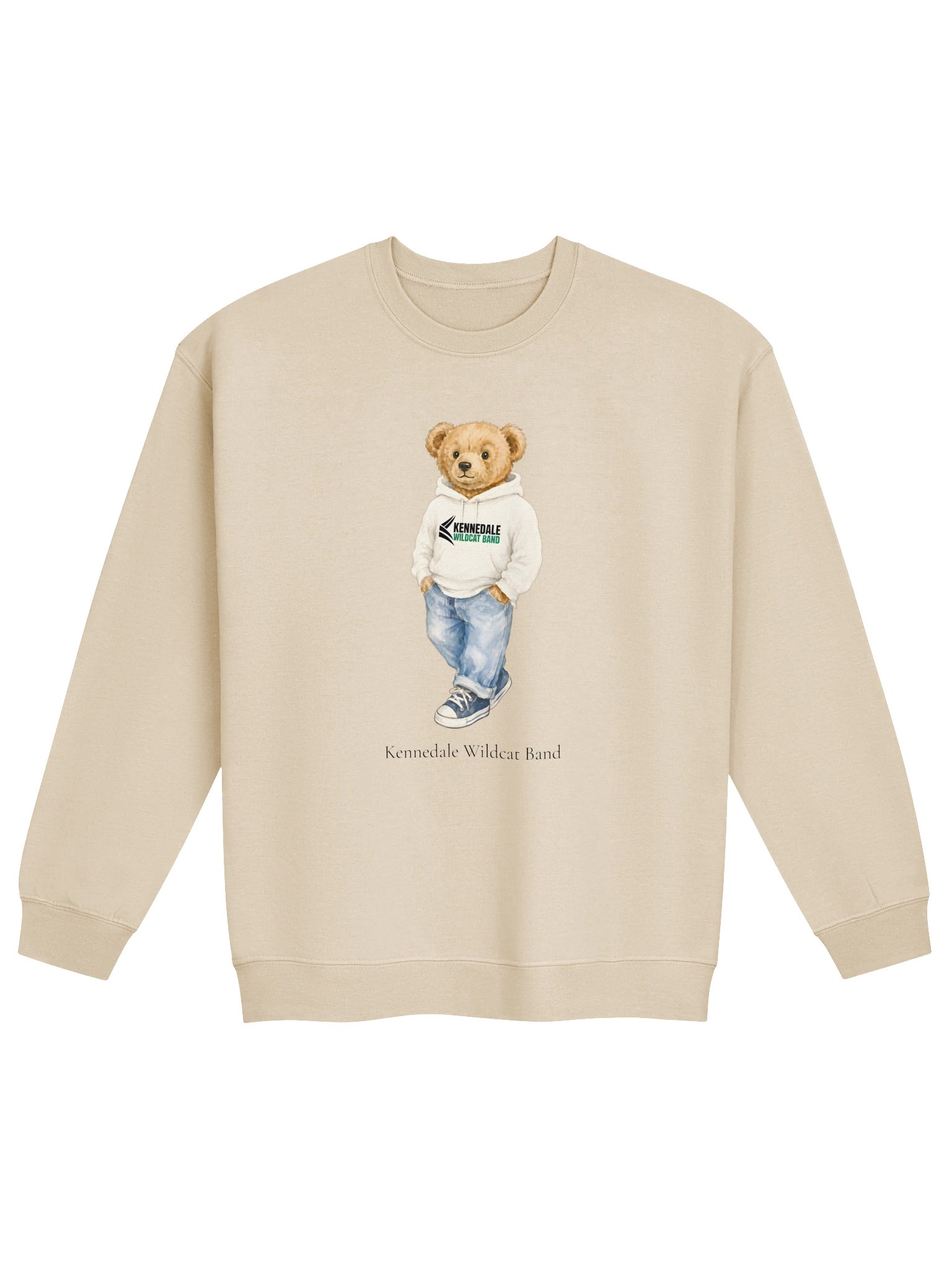Kennedale Wildcat Band Teddy Bear Crewneck product image (1)