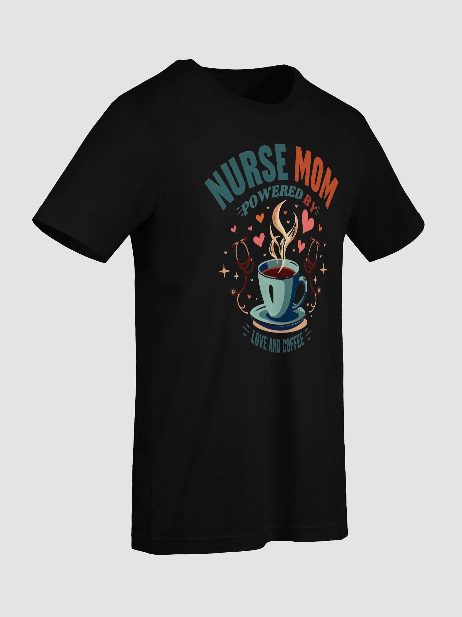Nurse Mom Love & Coffee T-Shirt product image (69)