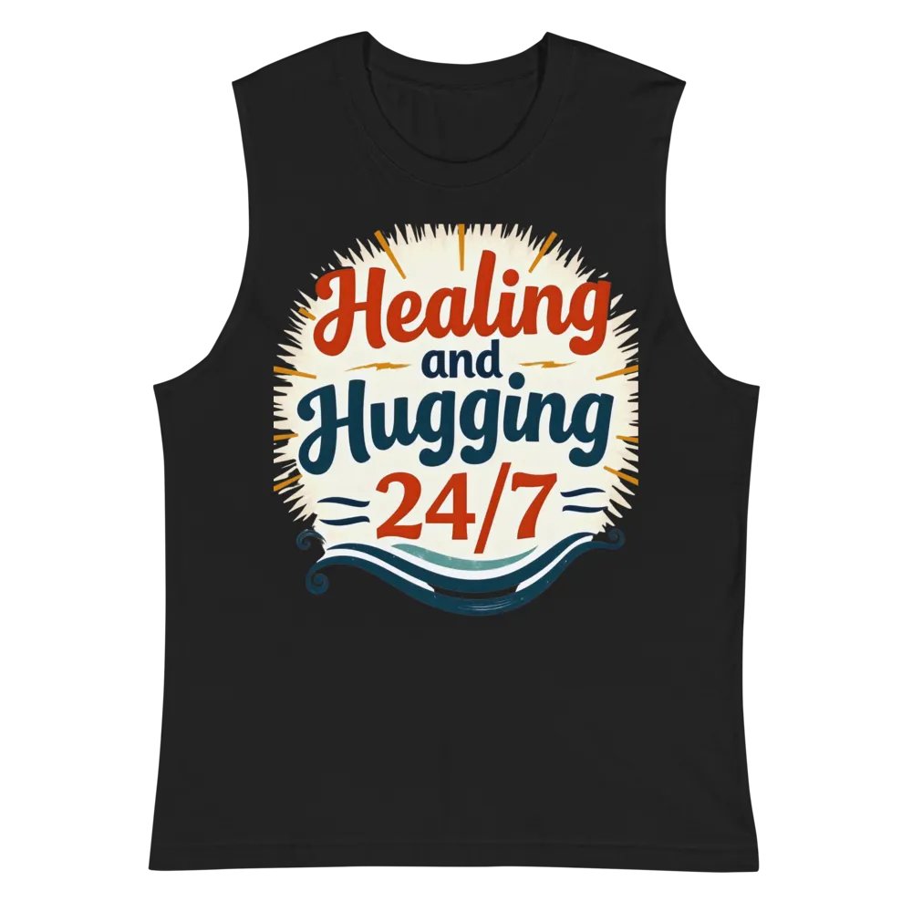 Healing & Hugging 24/7 Muscle Tank product image (3)