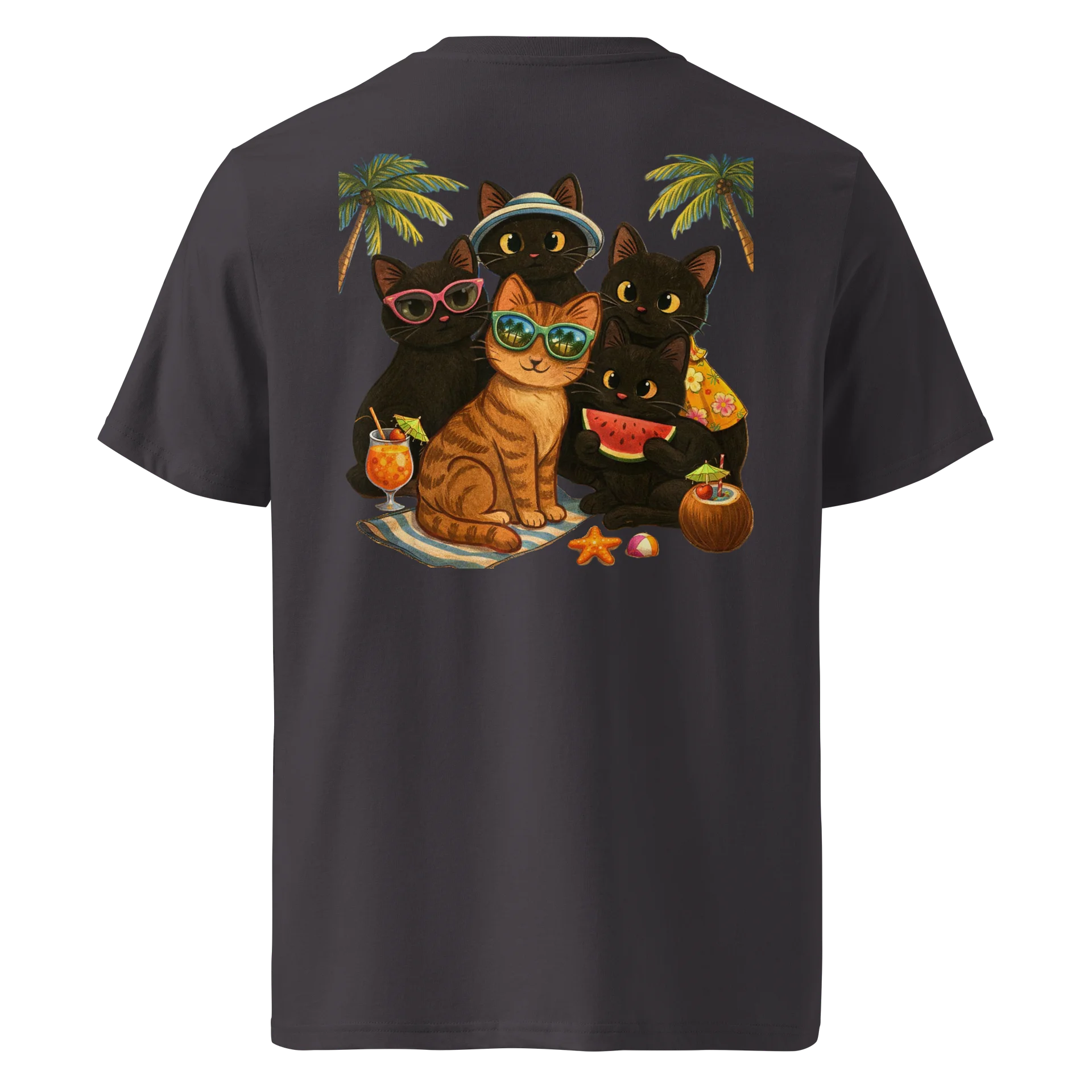 Cat brigade summer Organic Tee product image (4)