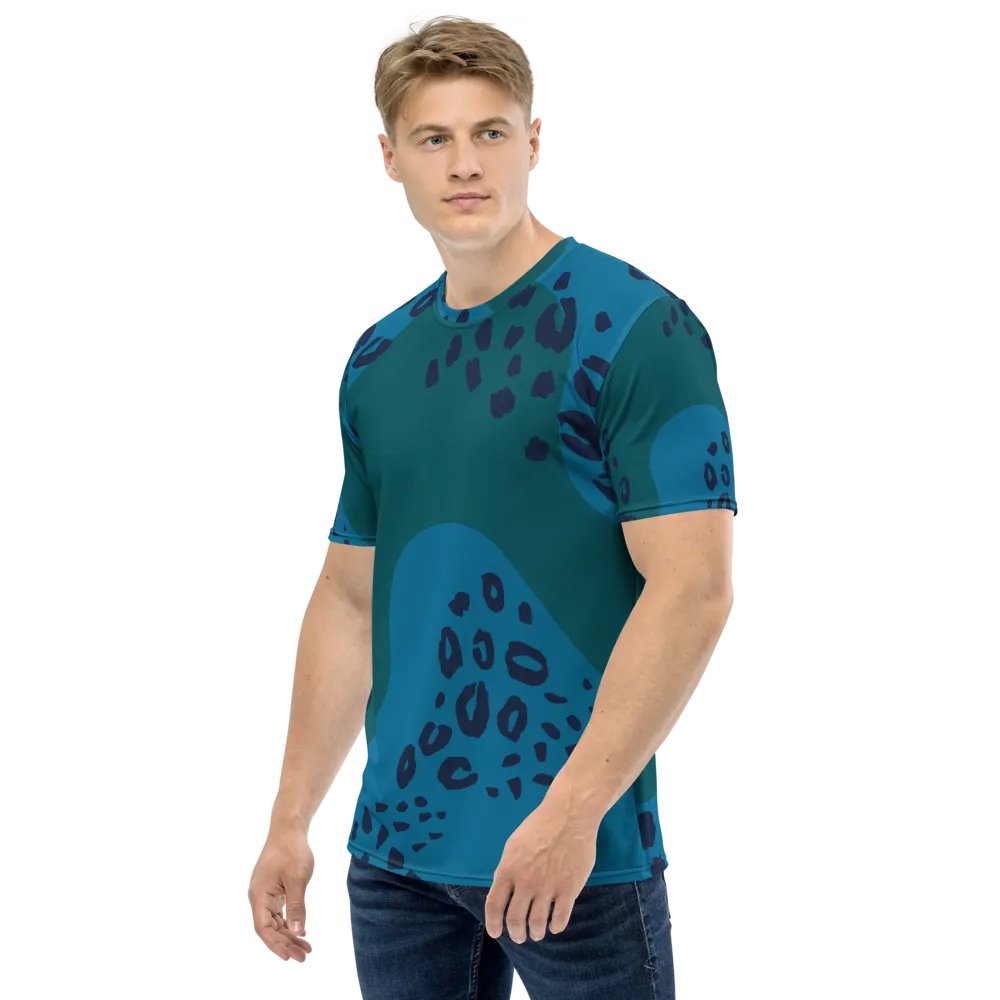 Wild Teal Leopard All-Over Tee product image (3)