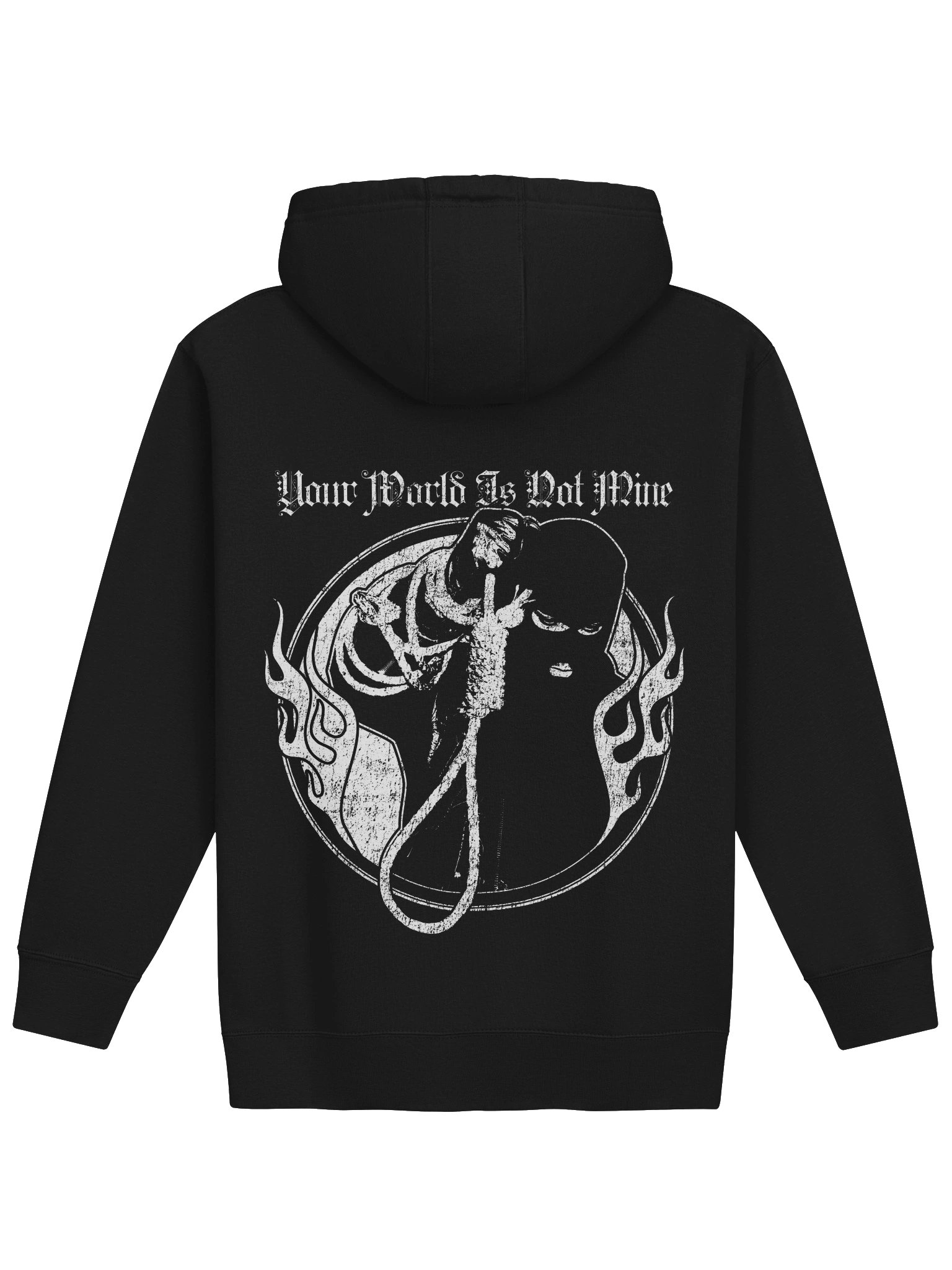 YOUR WORLD IS NOT MINE HOODIE BACKPRINT product image (2)