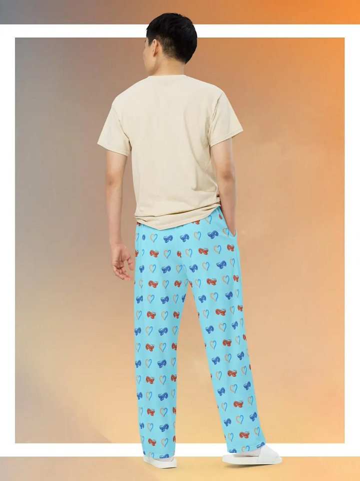 Lobster Love unisex wide-leg pants product image (2)