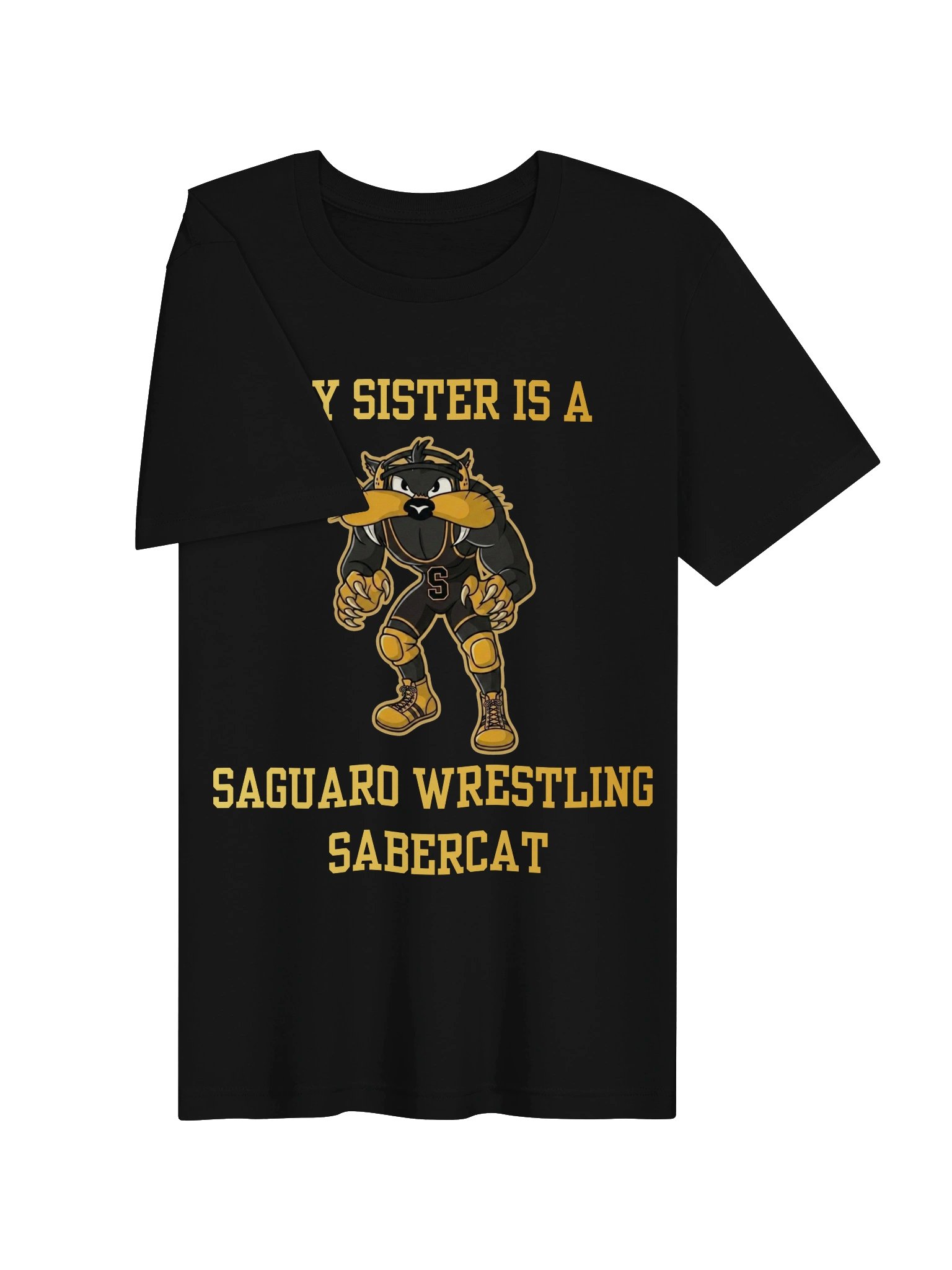 My Sister Is a Saguaro Wrestling Sabercat Tee product image (20)