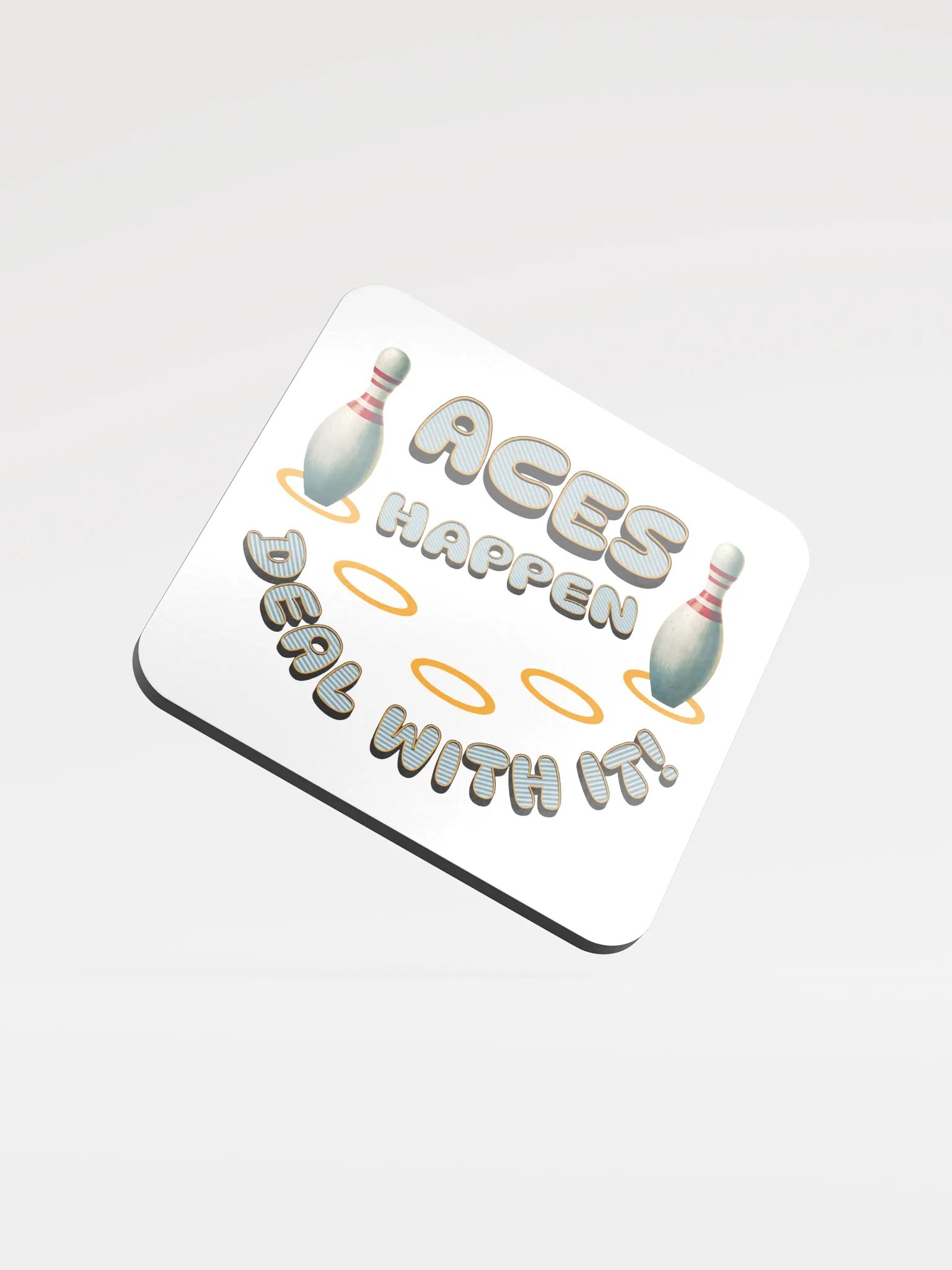 Aces Happen Deal With It Coaster Set product image (2)