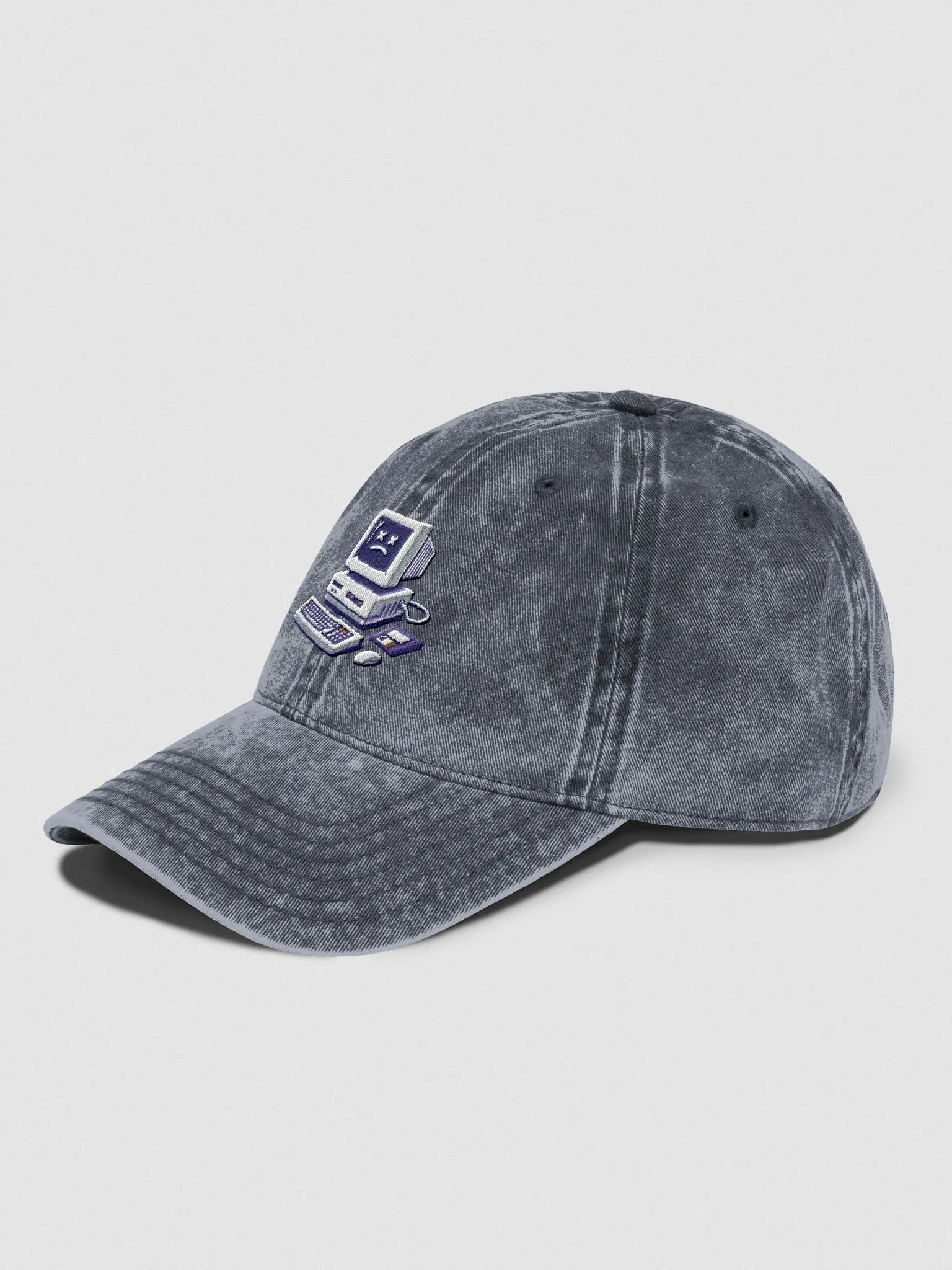Sad Computer Embroidered Dad Hat product image (4)