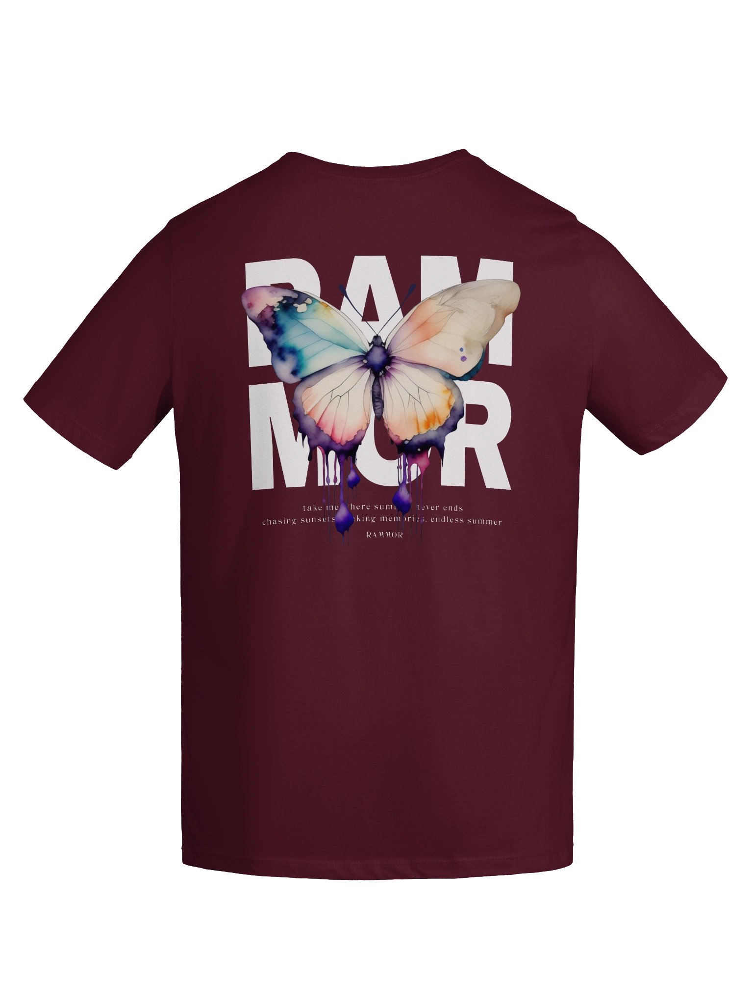 Butterfly Women's Tee Black / Dark Red product image (19)