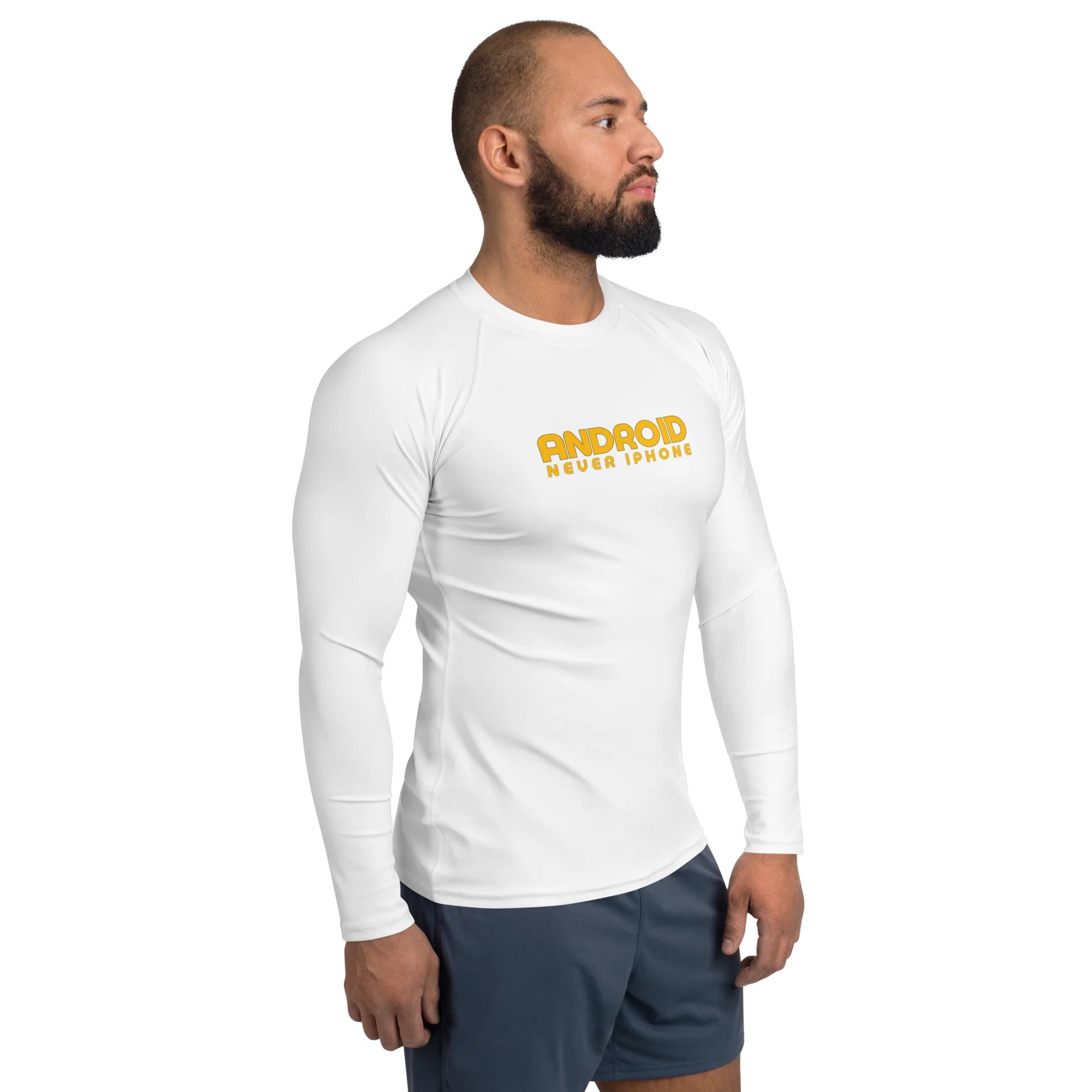 Android - Never iPhone Unisex Long Sleeve Dri-Fit Shirt product image (4)