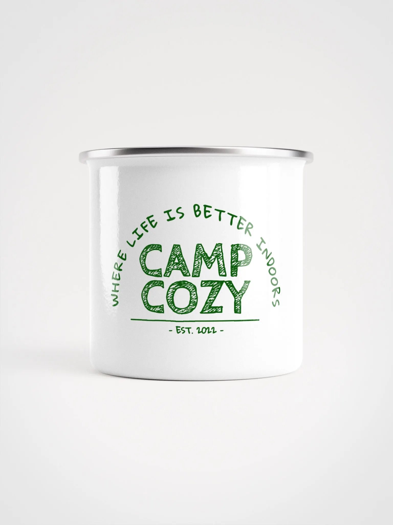 Camp Cozy Enamel Mug product image (1)