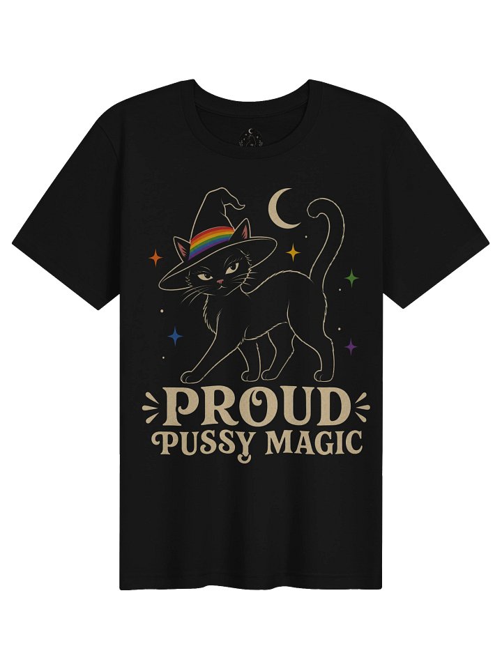Proud Pussy Magic | Funny Pride Witch Cat Unisex T-Shirt product image (2)