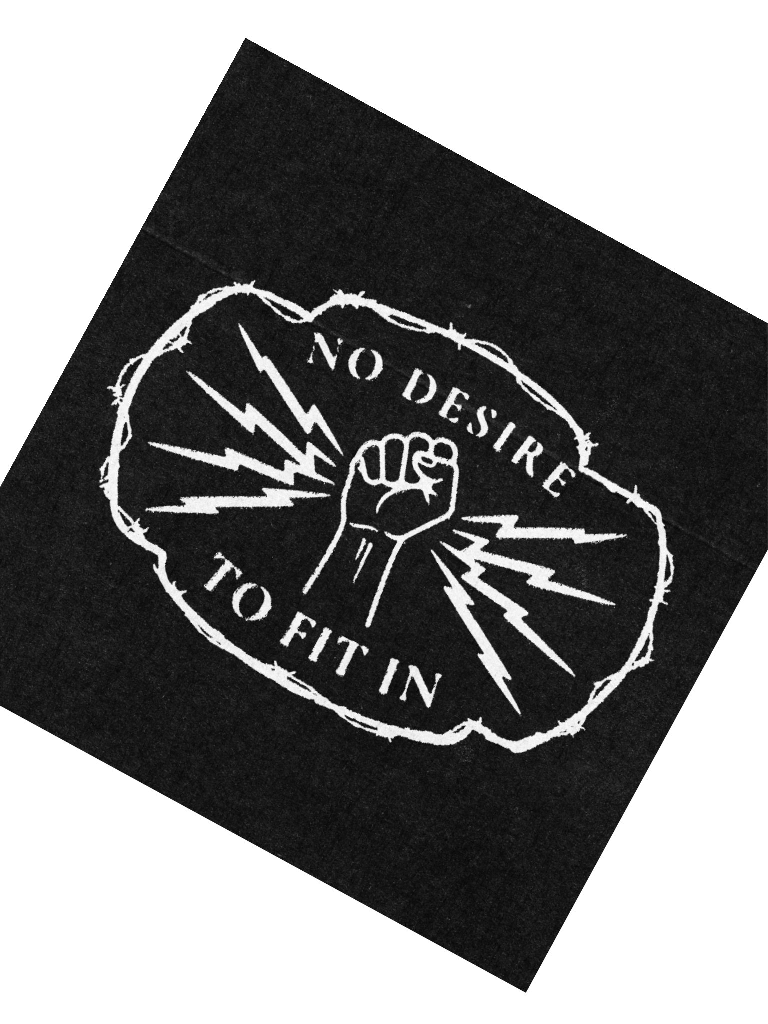 "NO DESIRE TO FIT IN" LOGO STICKER product image (4)