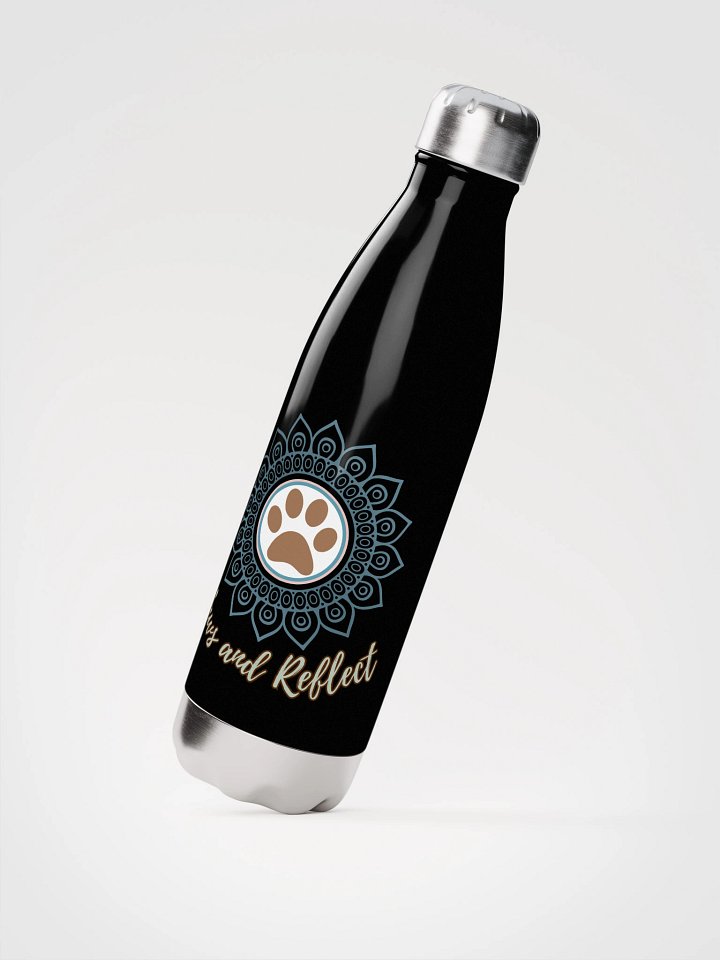 Paws and Reflect Mandala Paw Print Double-Wall Stainless Steel Water Bottle product image (2)
